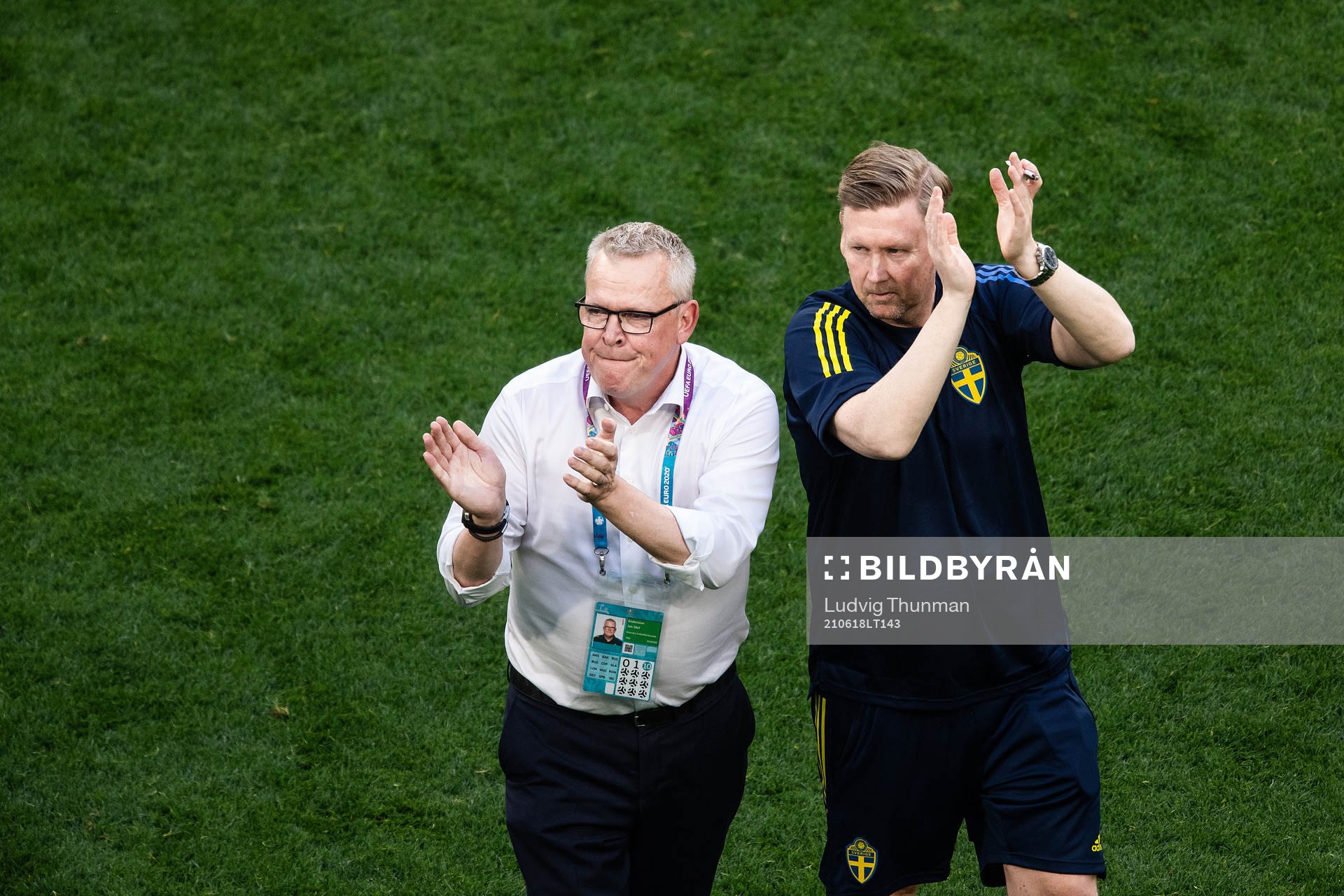 head coach Janne Andersson and assistant coach Peter