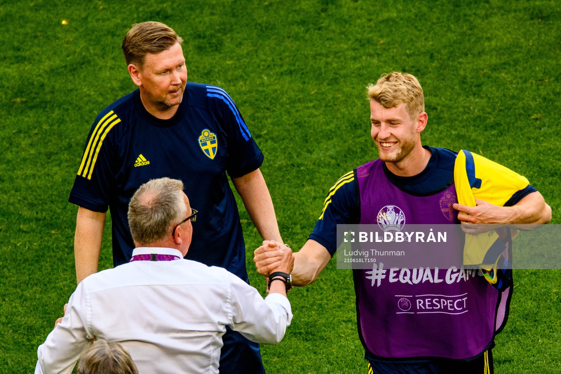 Assistant coach Peter Wettergren, Filip Helander and head
