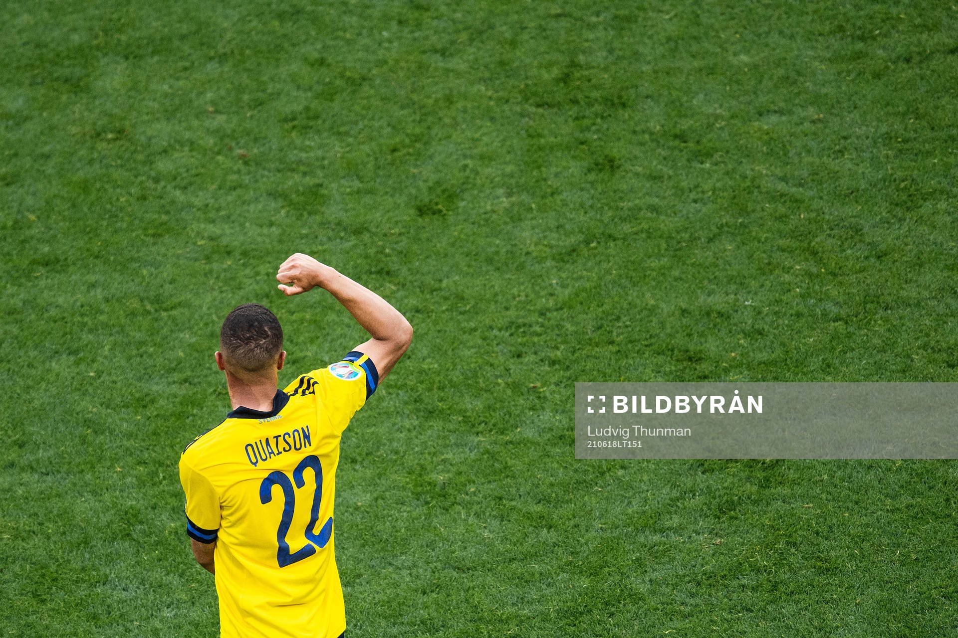 Robin Quaison of Sweden