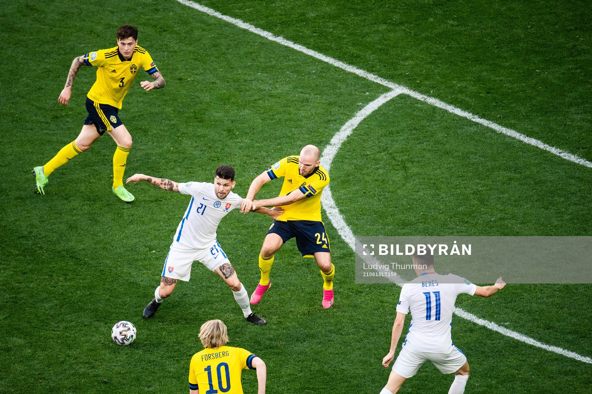 Michal Duris of Slovakia and Marcus Danielson of Sweden