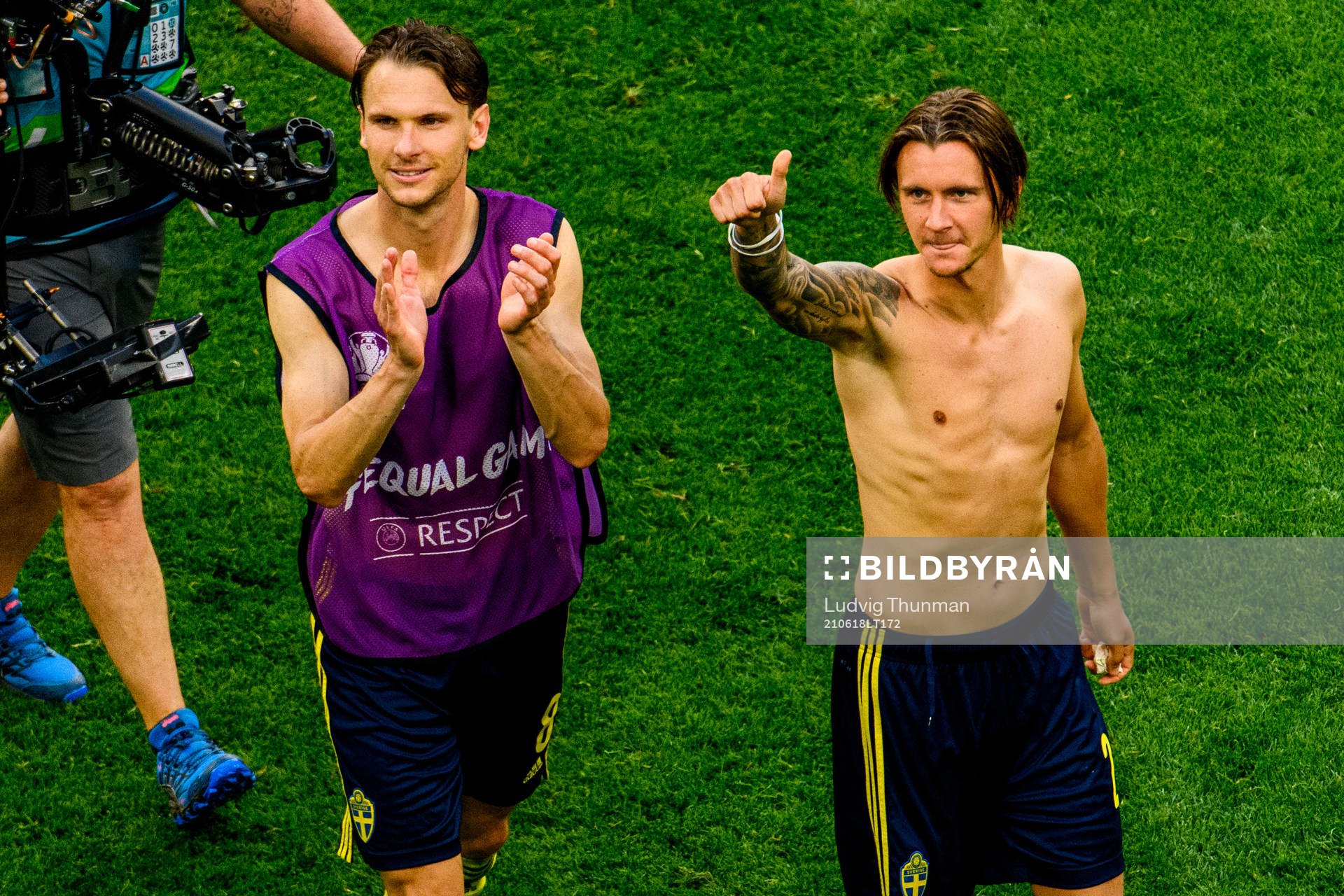 Albin Ekdal and Kristoffer Olsson of Sweden