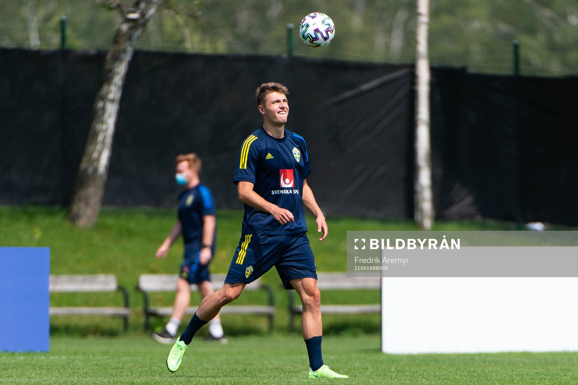 Mattias Svanberg of the Swedish national football team at a training session during the UEFA Euro 2020 Football Championship on June 19, 2021 in Göteborg.