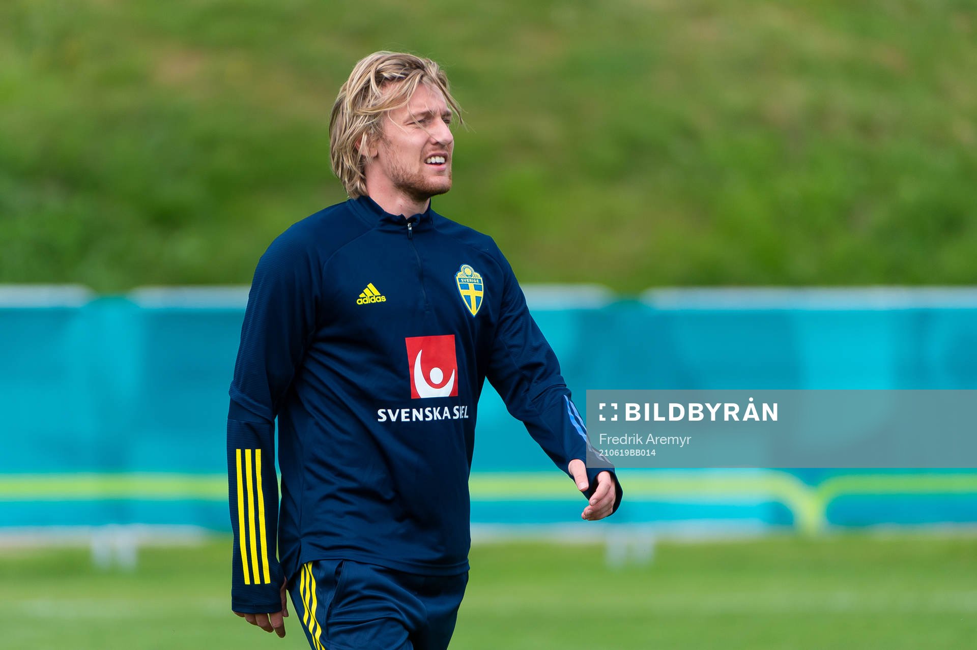 Emil Forsberg of the Swedish national football team at a