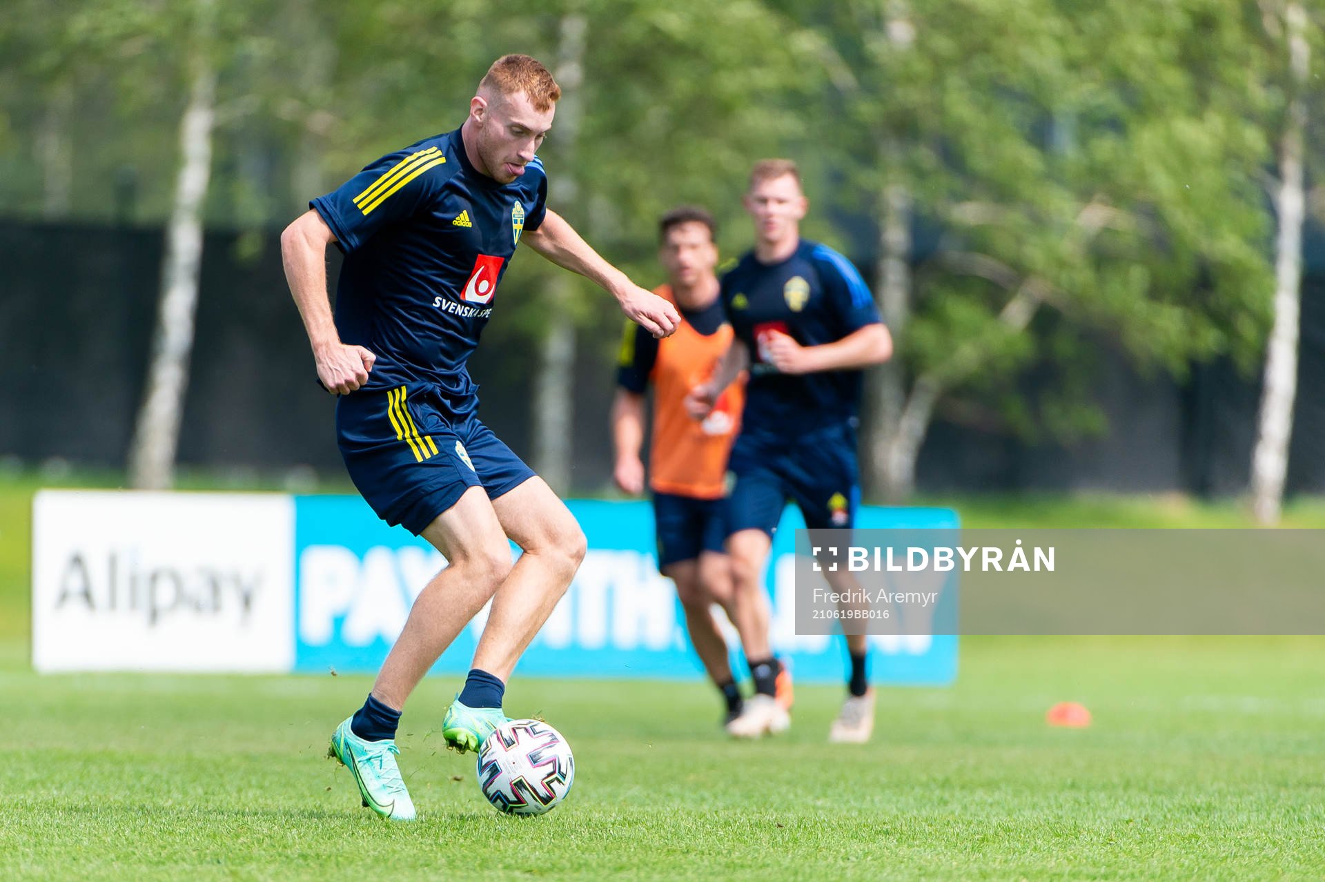 Dejan Kulusevski of the Swedish national football team at a