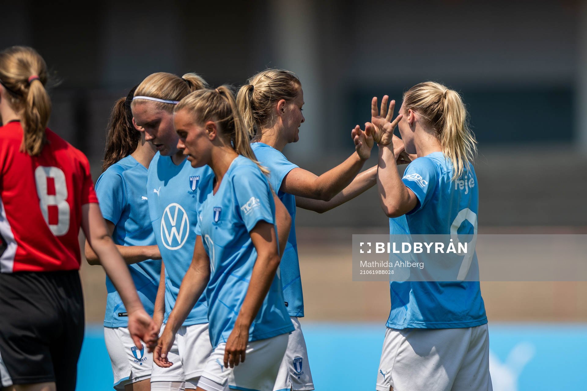 Malmö FFs Madeleine Hejde jublar