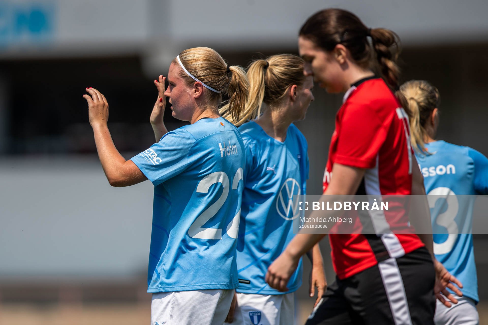 Malmö FFs Rebecka Holm jublar