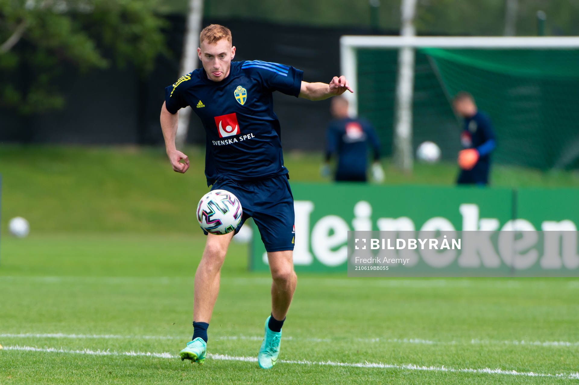 Dejan Kulusevski of the Swedish national football team at a