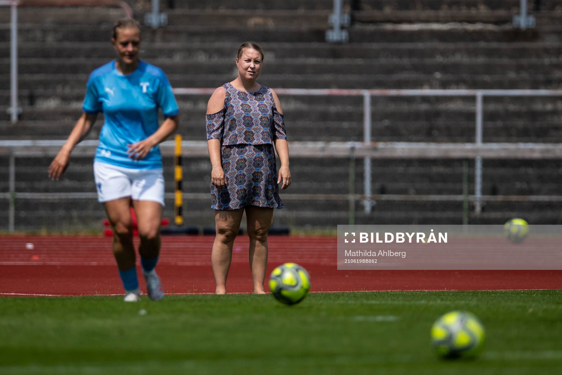 Malmö FFs Annelie Nilsson på plan och Caroline