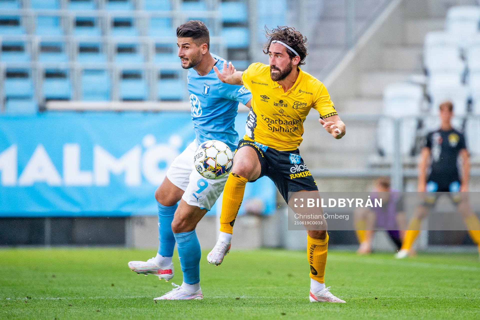 Malmö FFs Antonio Colak mot Elfsborgs Frederik Holst