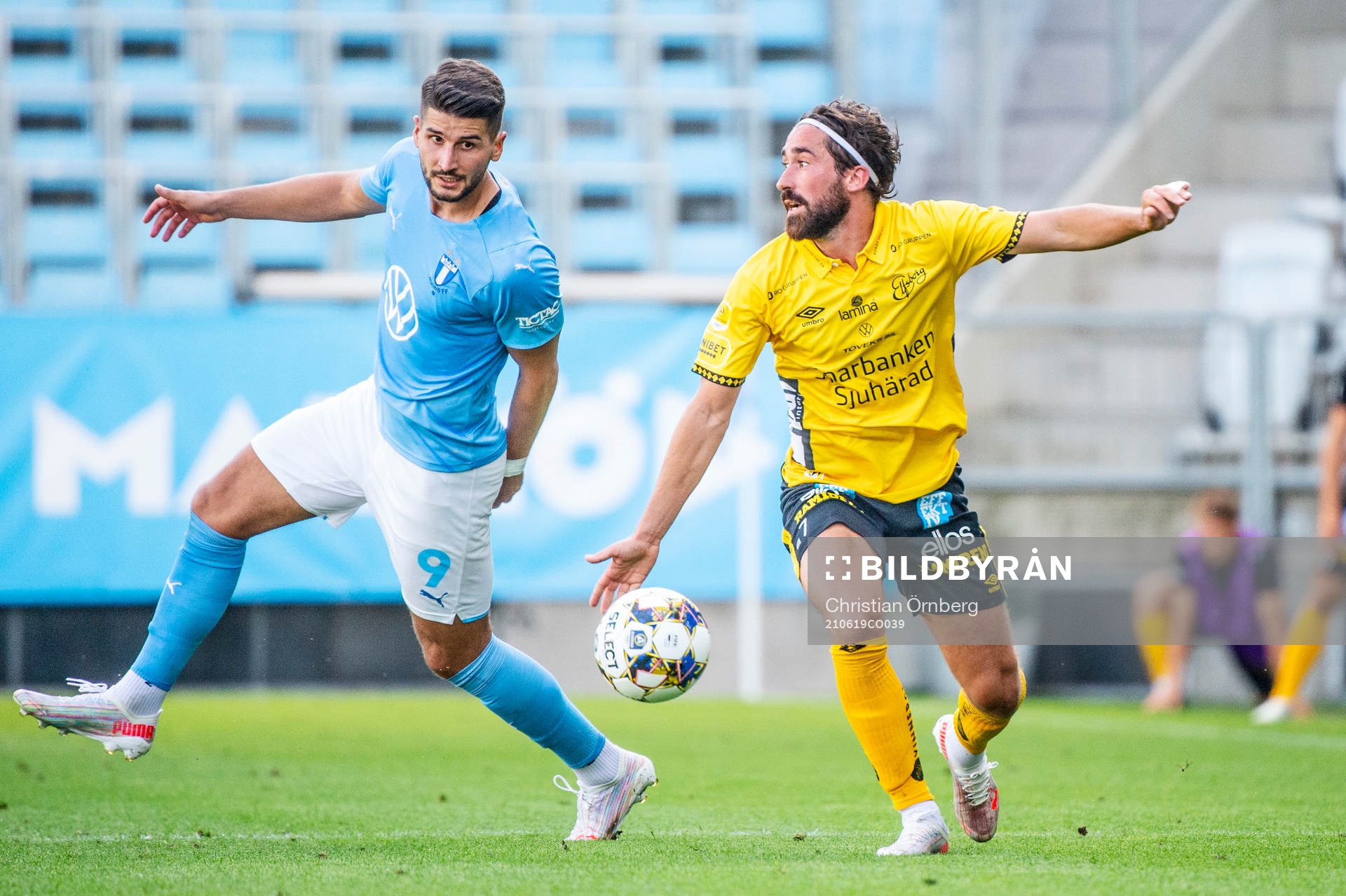 Malmö FFs Antonio Colak mot Elfsborgs Frederik Holst
