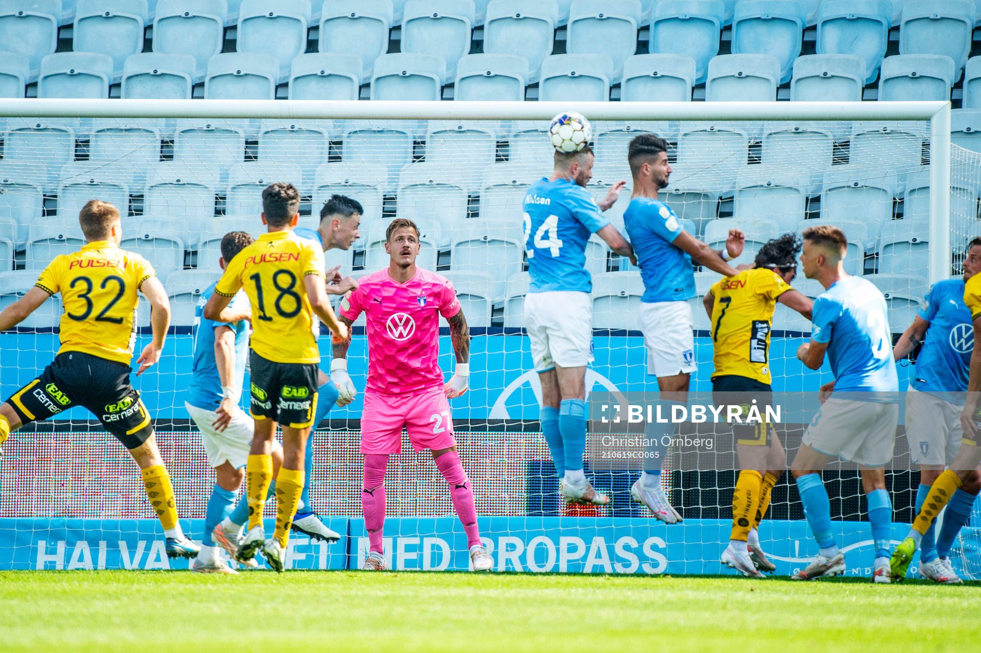 Malmö FFs målvakt Johan Dahlin