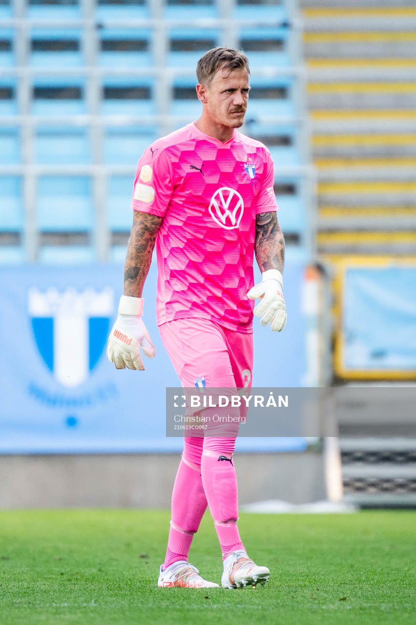 Malmö FFs målvakt Johan Dahlin