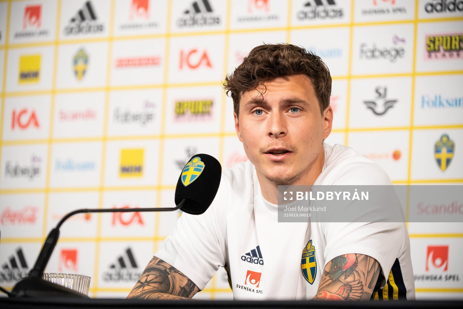 Victor Nilsson Lindelöf of the Swedish national football