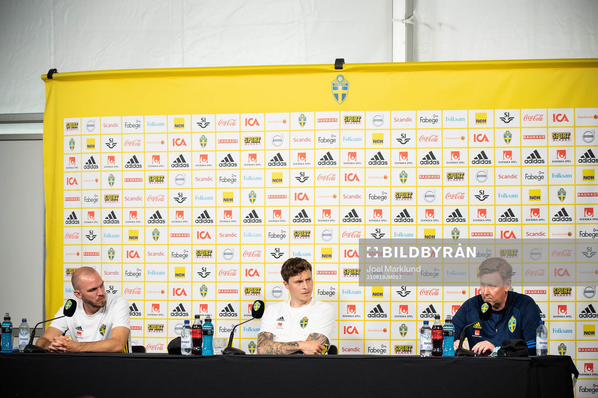 Marcus Danielson, Victor Nilsson Lindelöf and assistant