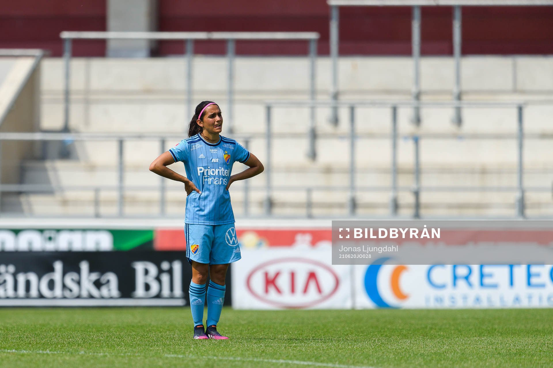 Djurgårdens Daniela Zamora deppar