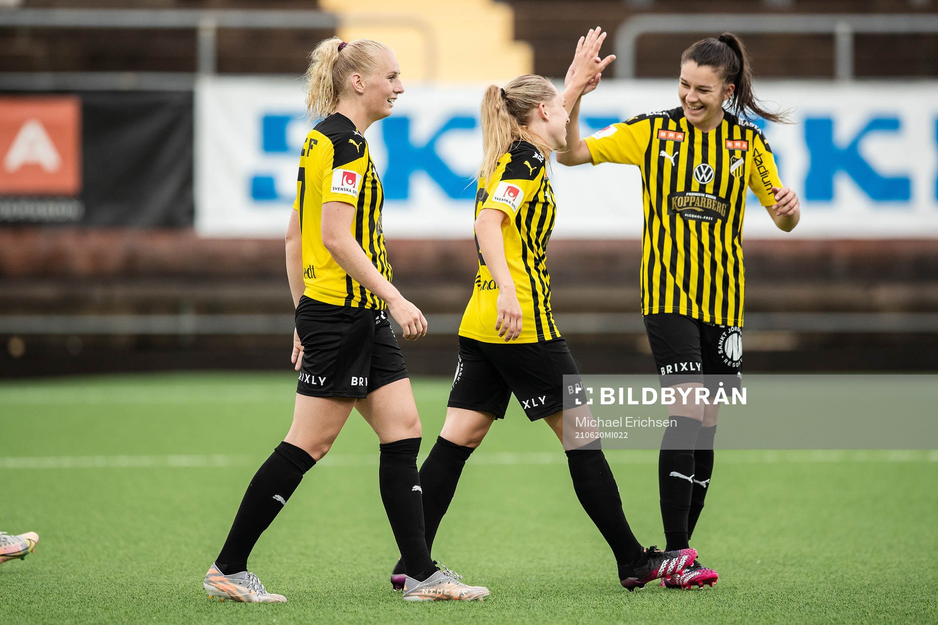 Häckens Elin Rubensson, Stina Blackstenius och Anna Julia