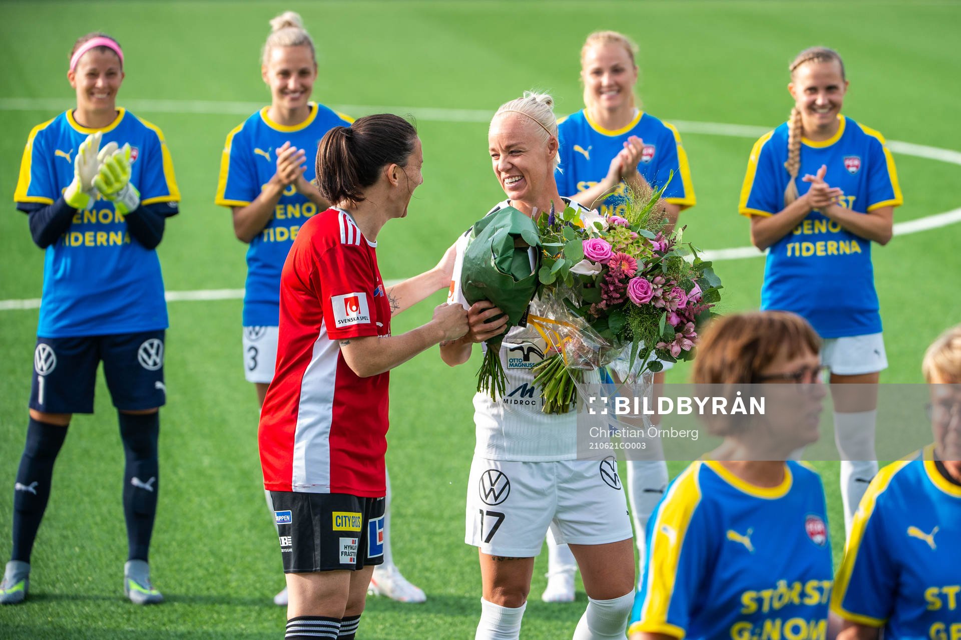 Rosengårds Caroline Seger hyllas för rekordet i matcher i