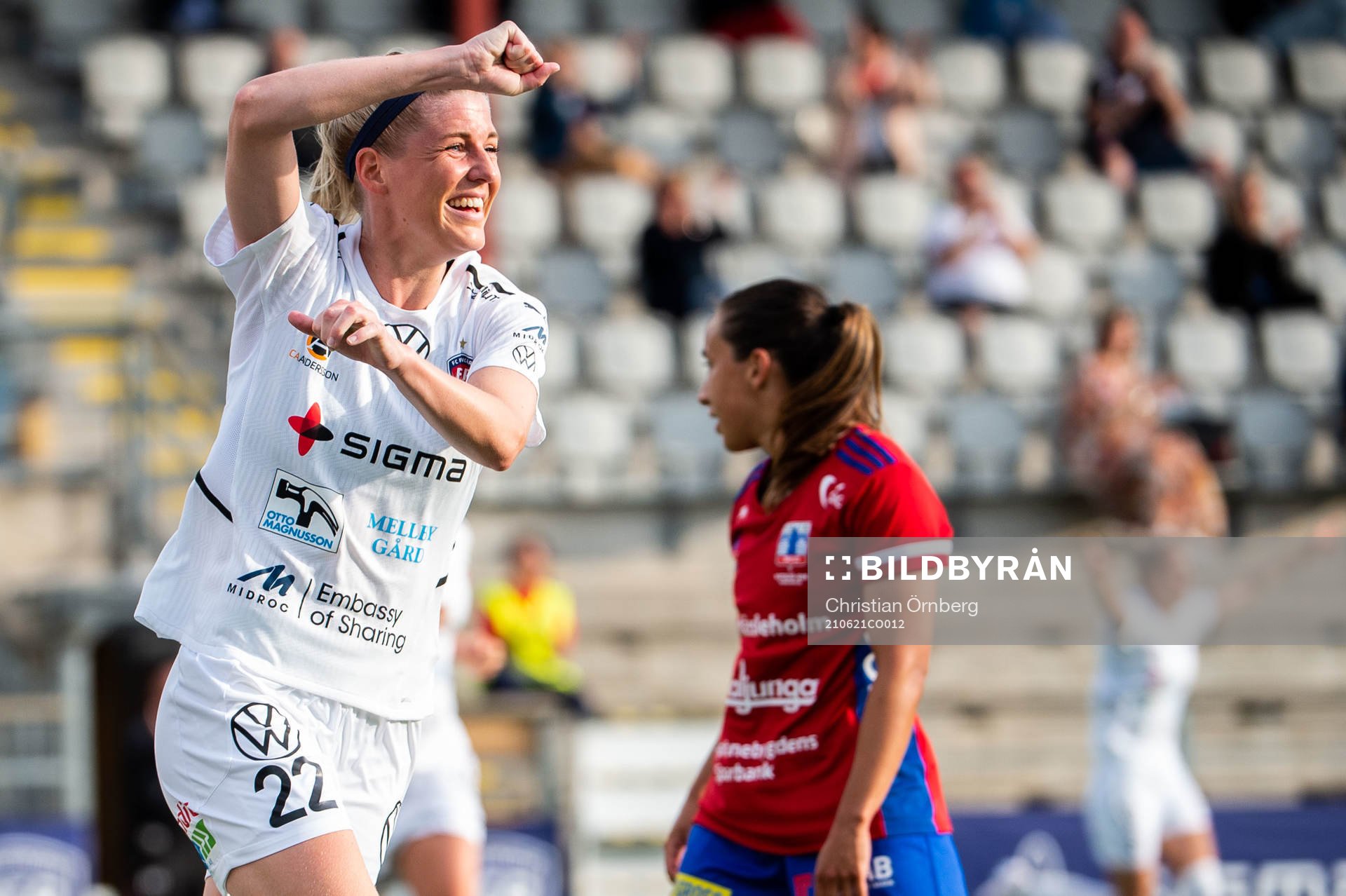 Rosengårds Olivia Schough jublar