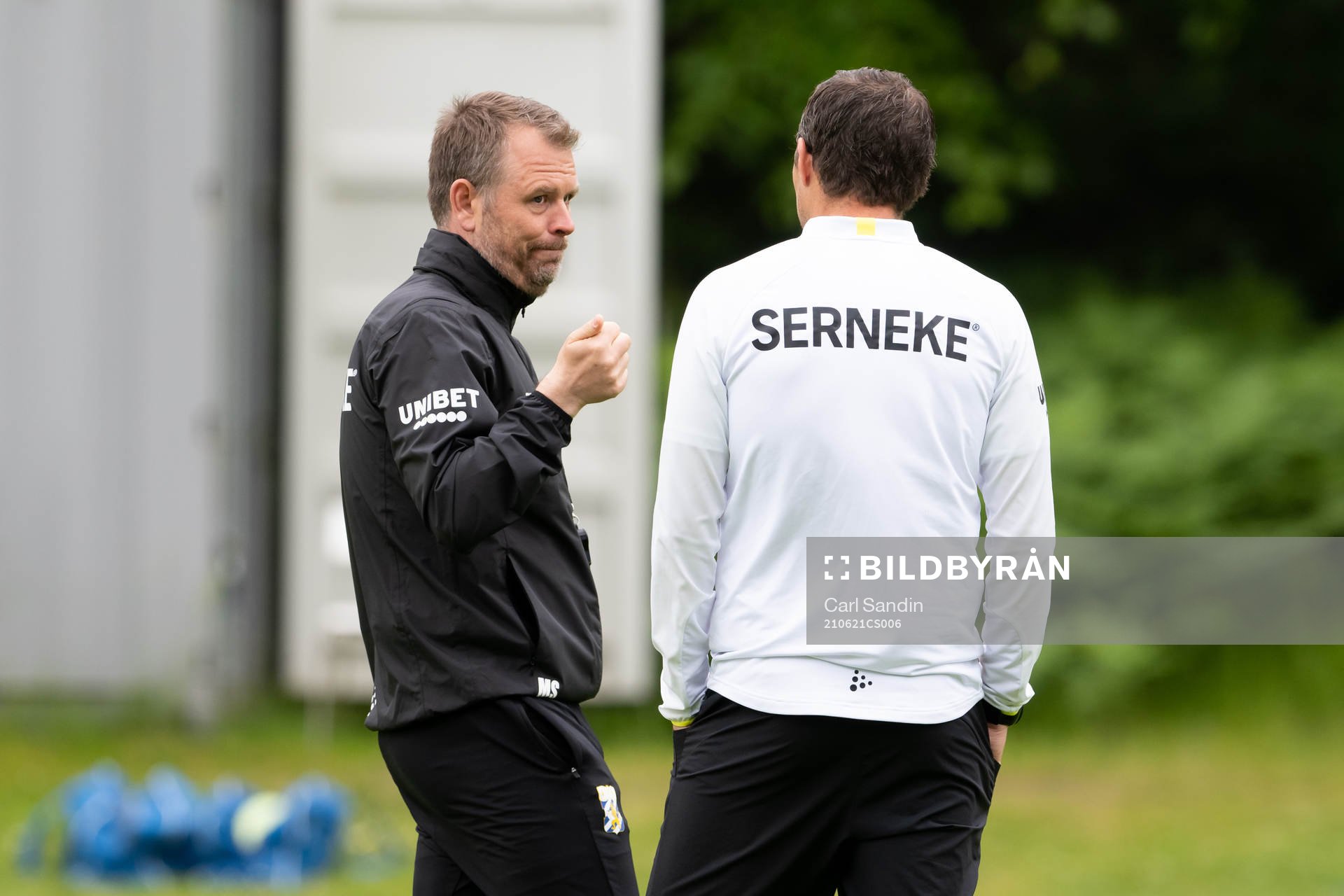 IFK Göteborgs tränare Mikael Stahre och Hannes Stiller