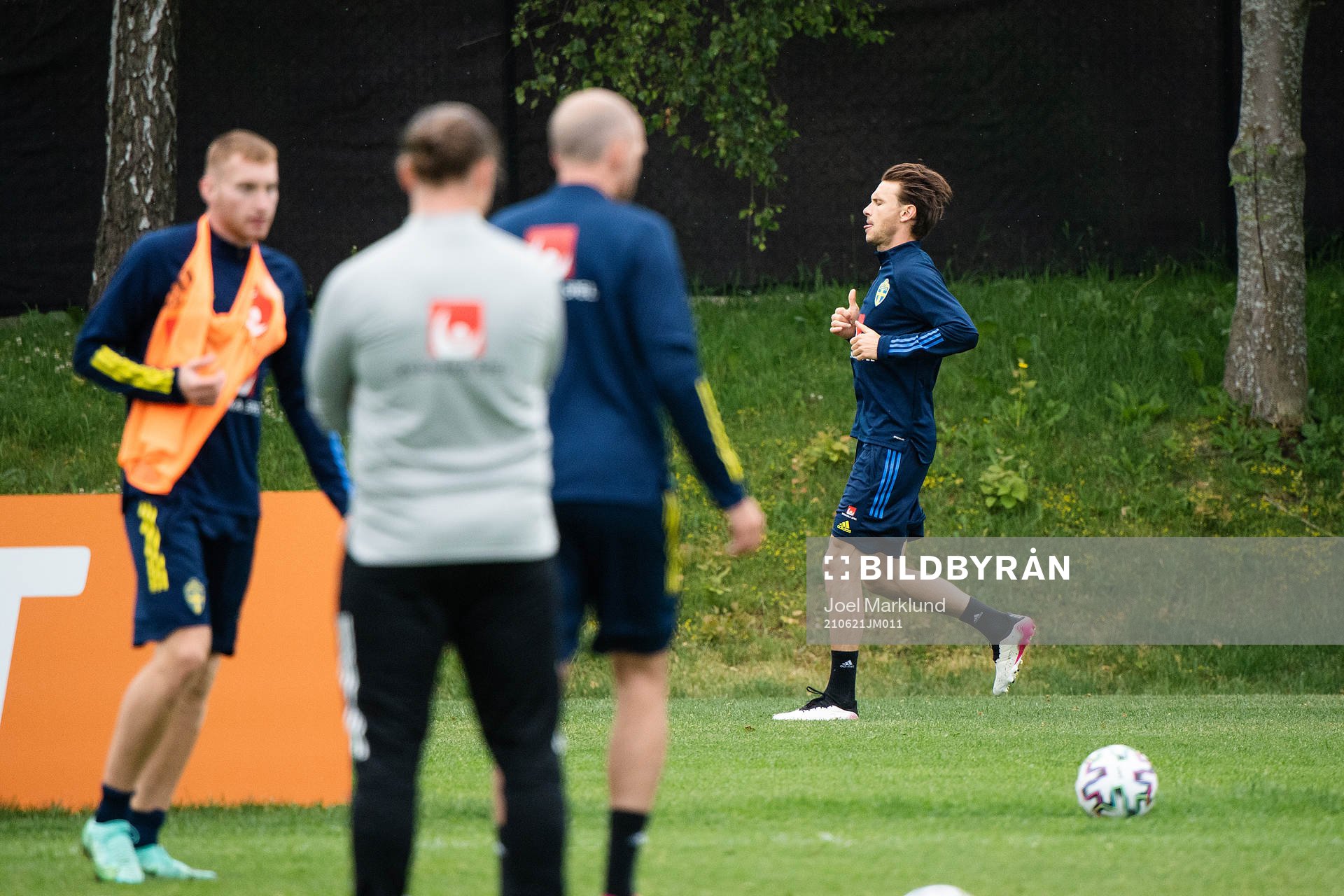 Albin Ekdal of the Swedish national football team at a
