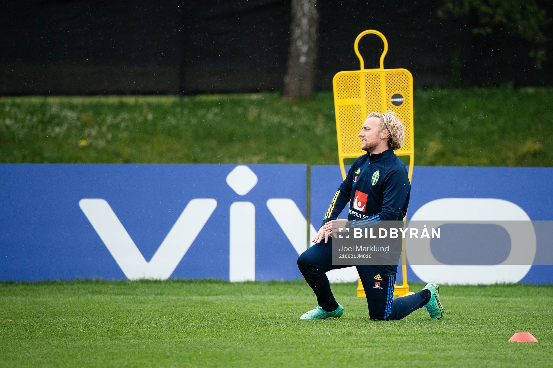 Emil Forsberg of the Swedish national football team at a