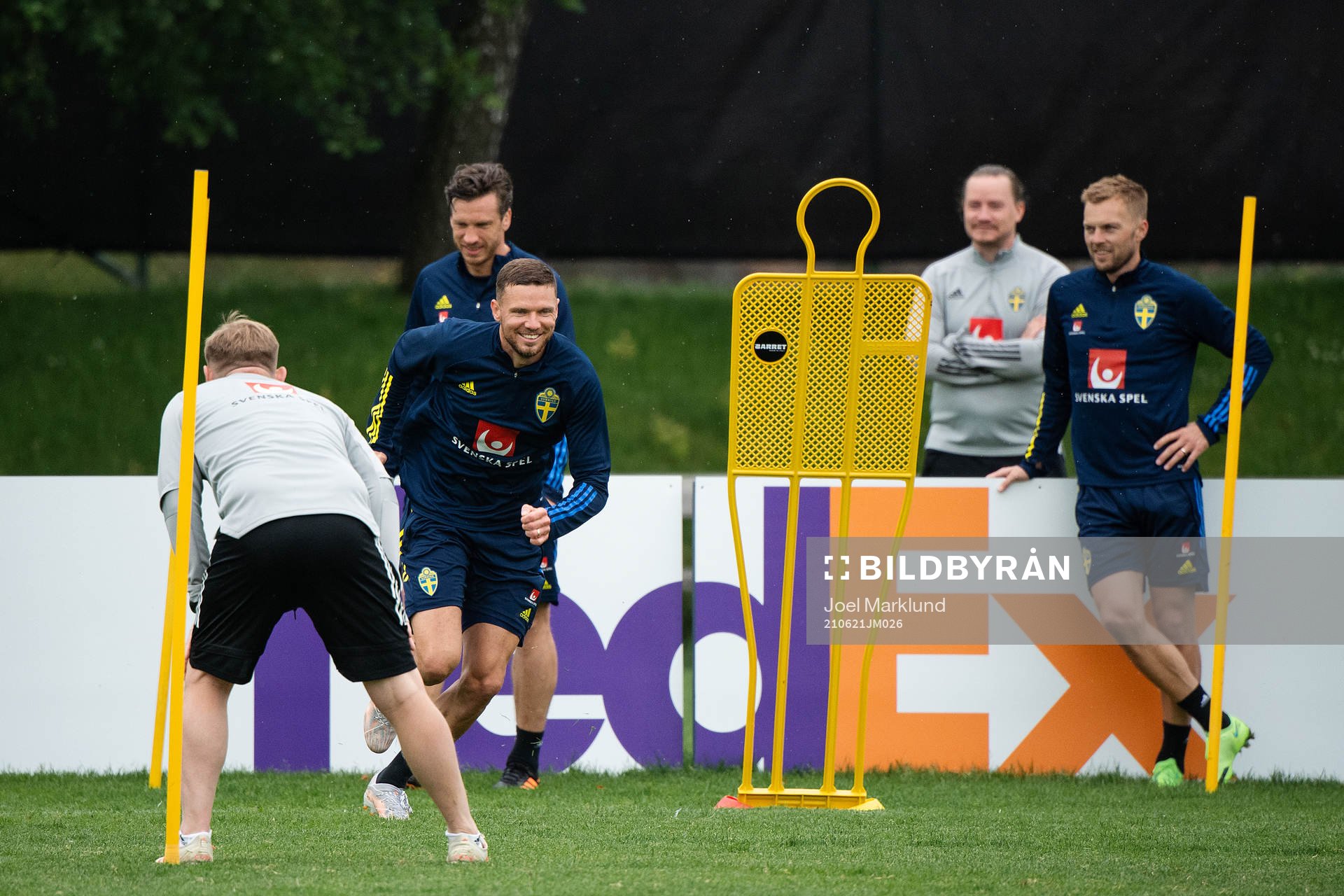 Marcus Berg of the Swedish national football team at a