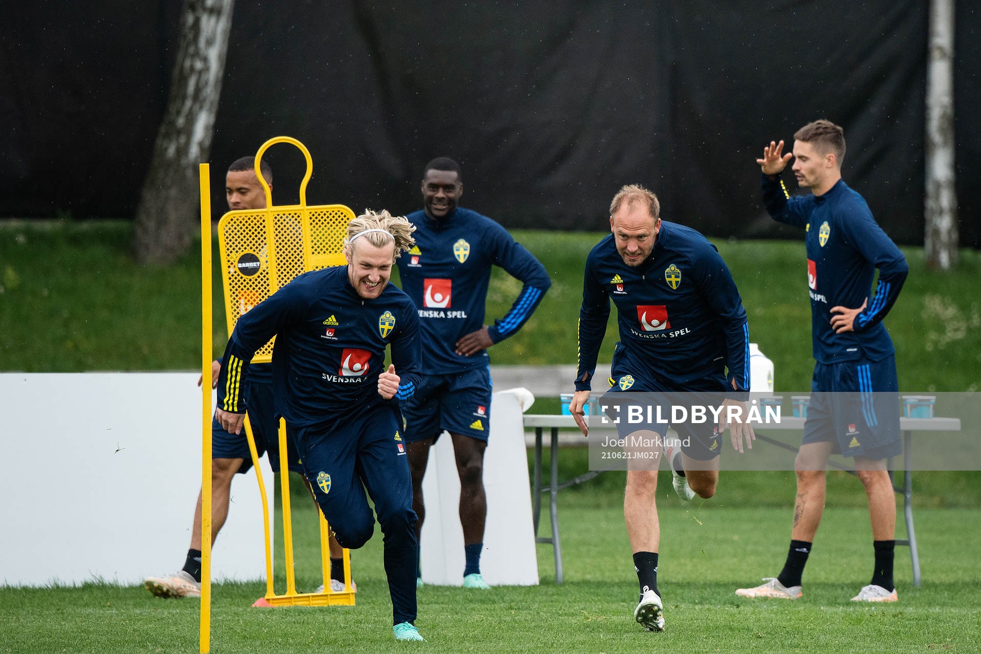 Emil Forsberg and Andreas Granqvist  of the Swedish