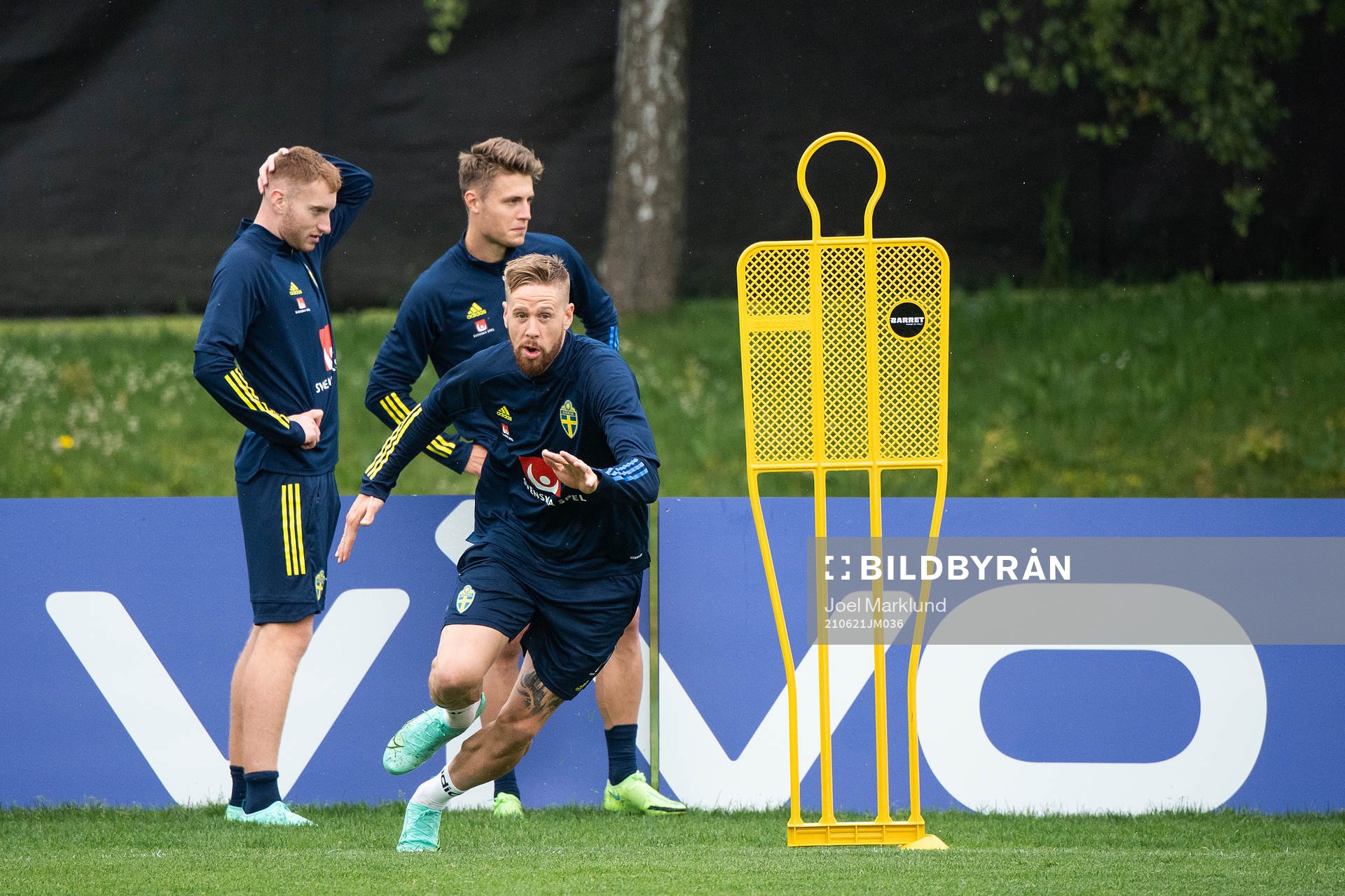 Mattias Svanberg of the Swedish national football team at a