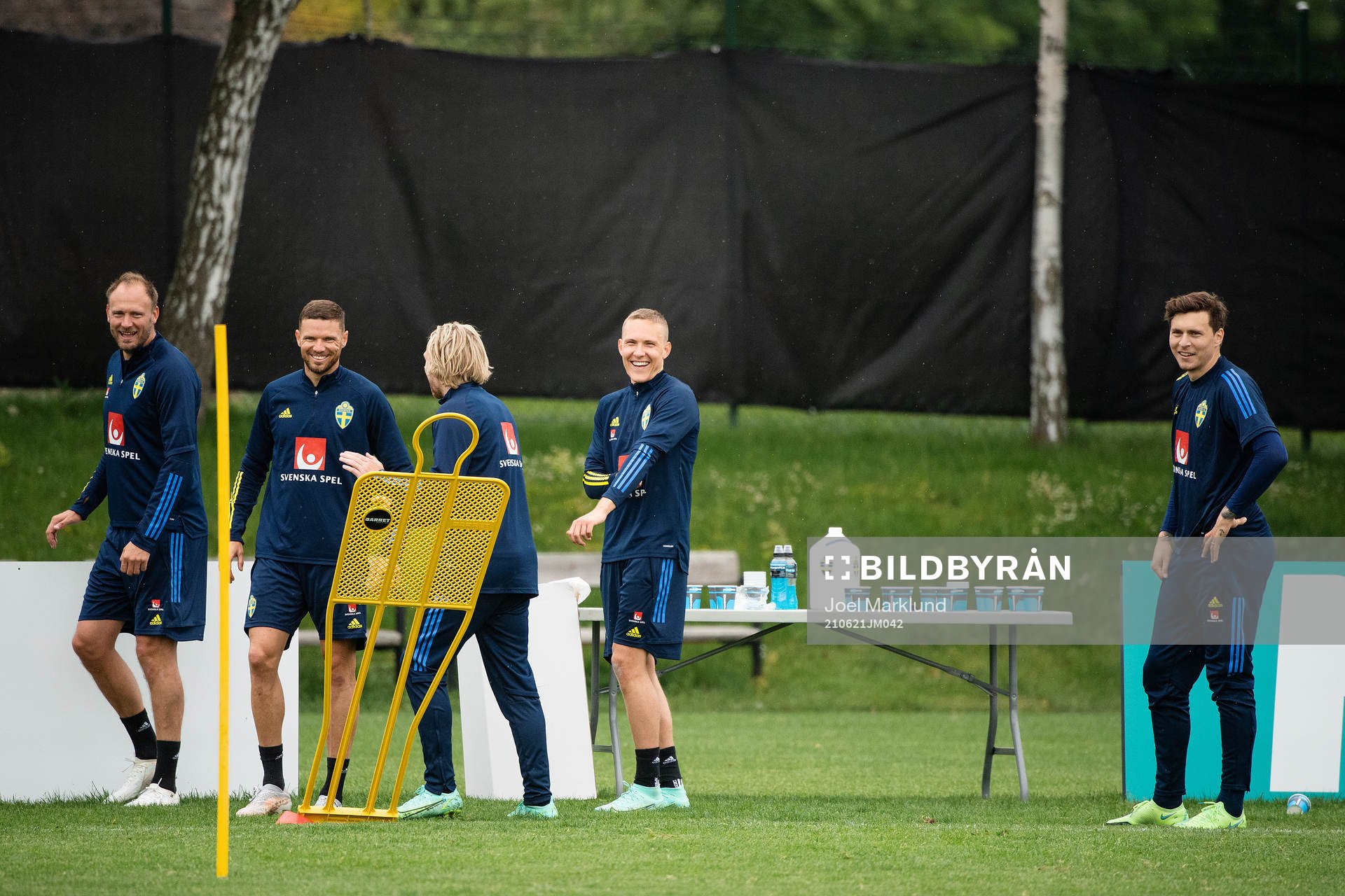 Andreas Granqvist, Marcus Berg and Ludwig Augustinsson of