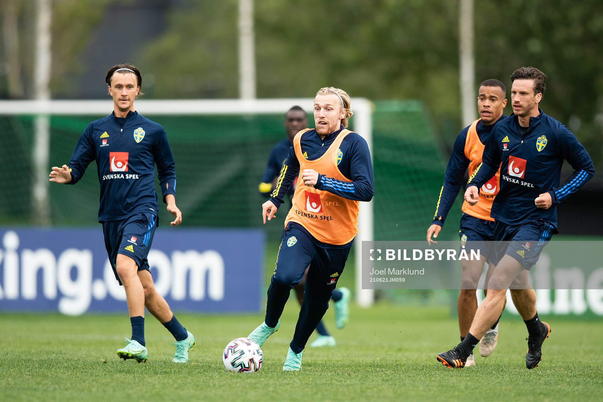 Kristoffer Olsson, Emil Forsberg, Robin Quaison and Gustav