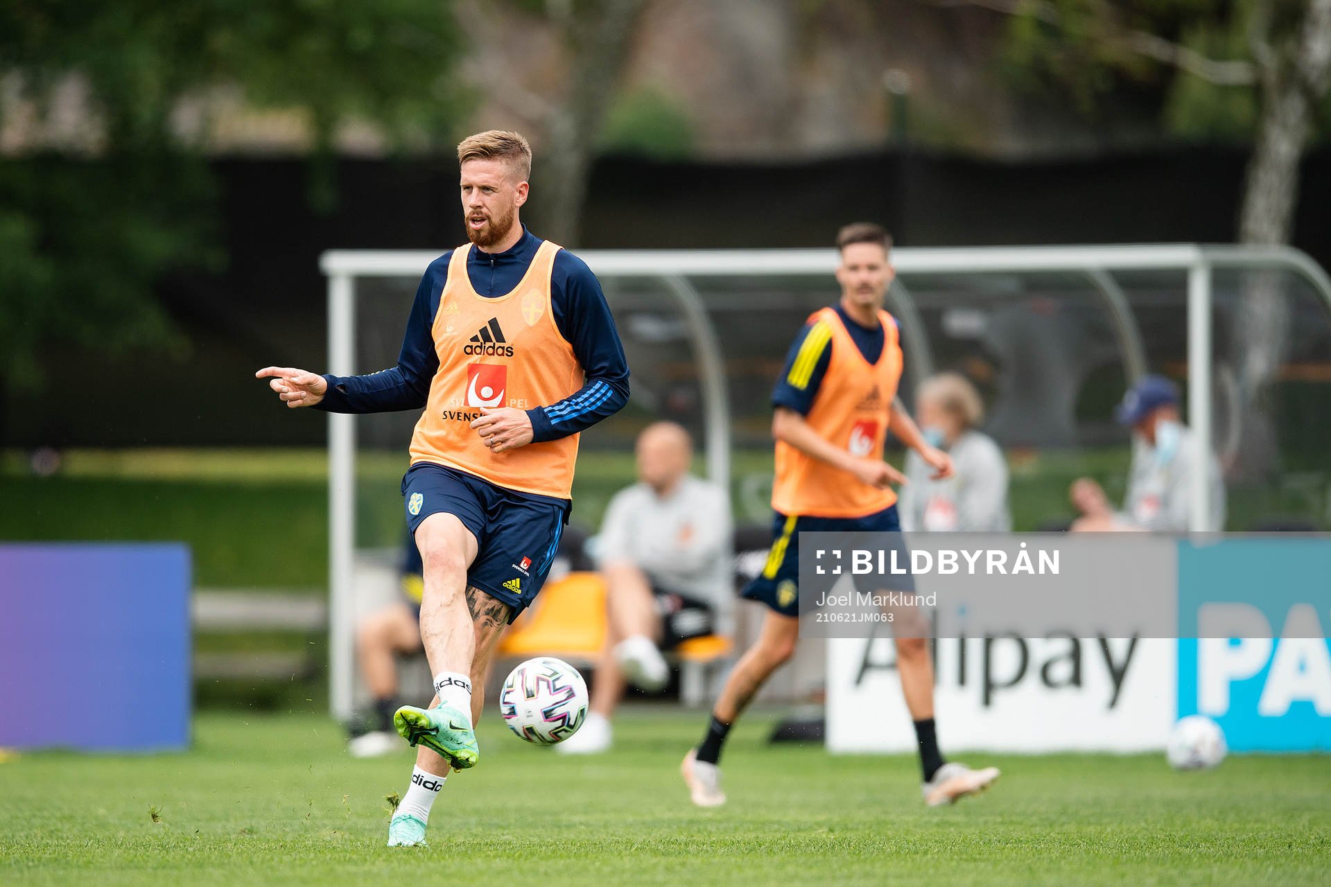 Pontus Jansson of the Swedish national football team at a