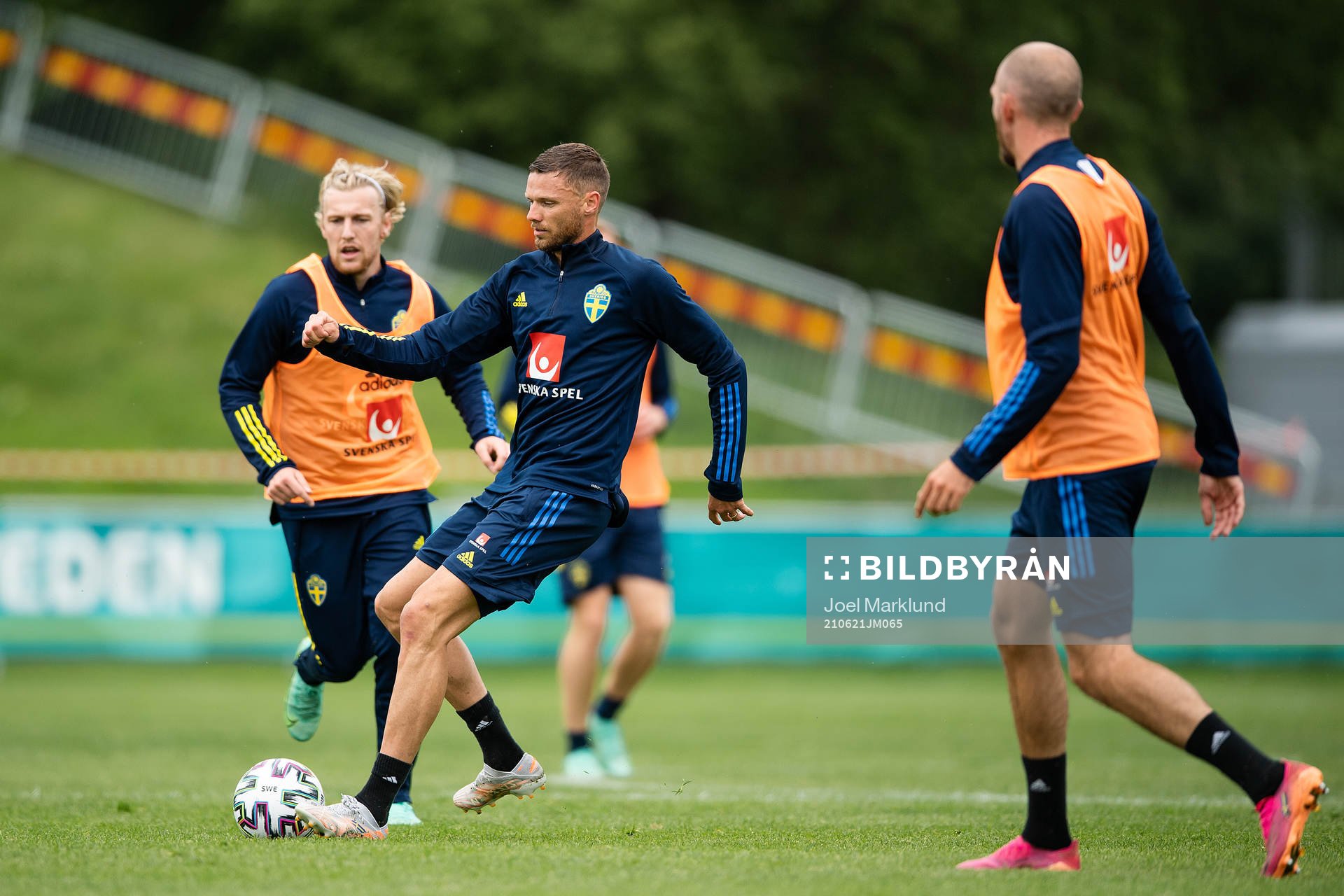 Marcus Berg of the Swedish national football team at a