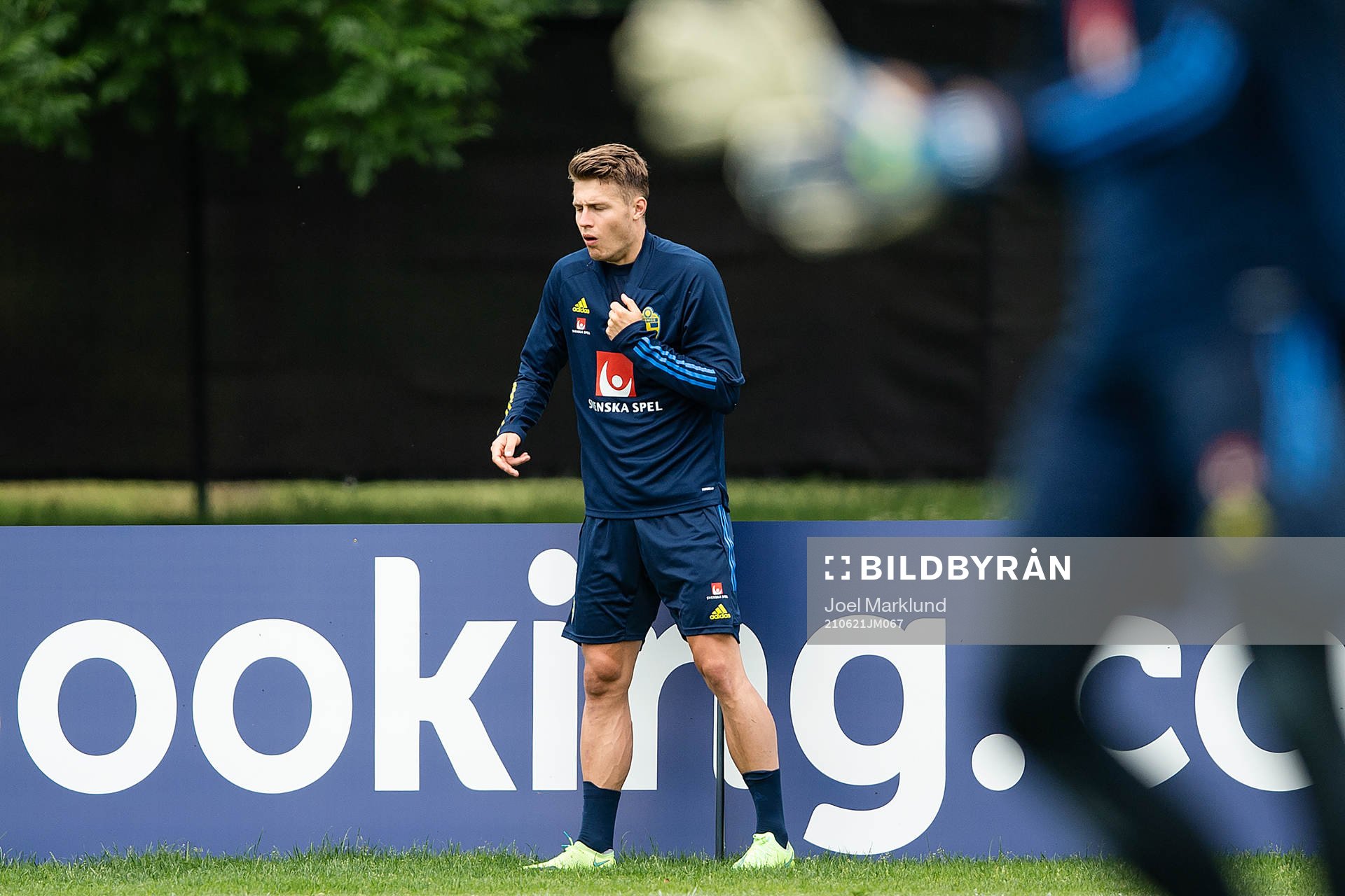 Mattias Svanberg of the Swedish national football team at a