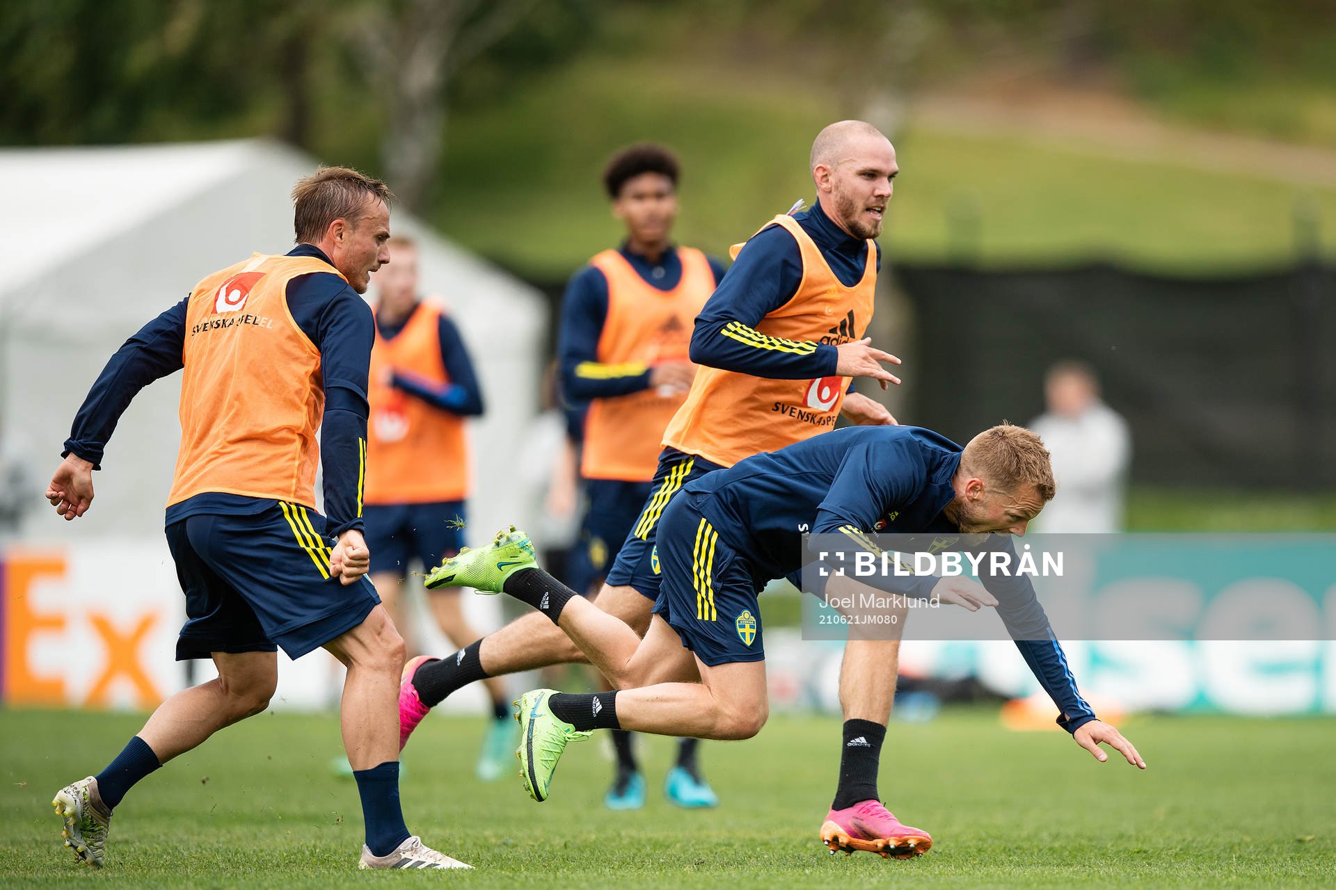 Pierre Bengtsson, Sebastian Larsson and Marcus Danielson of