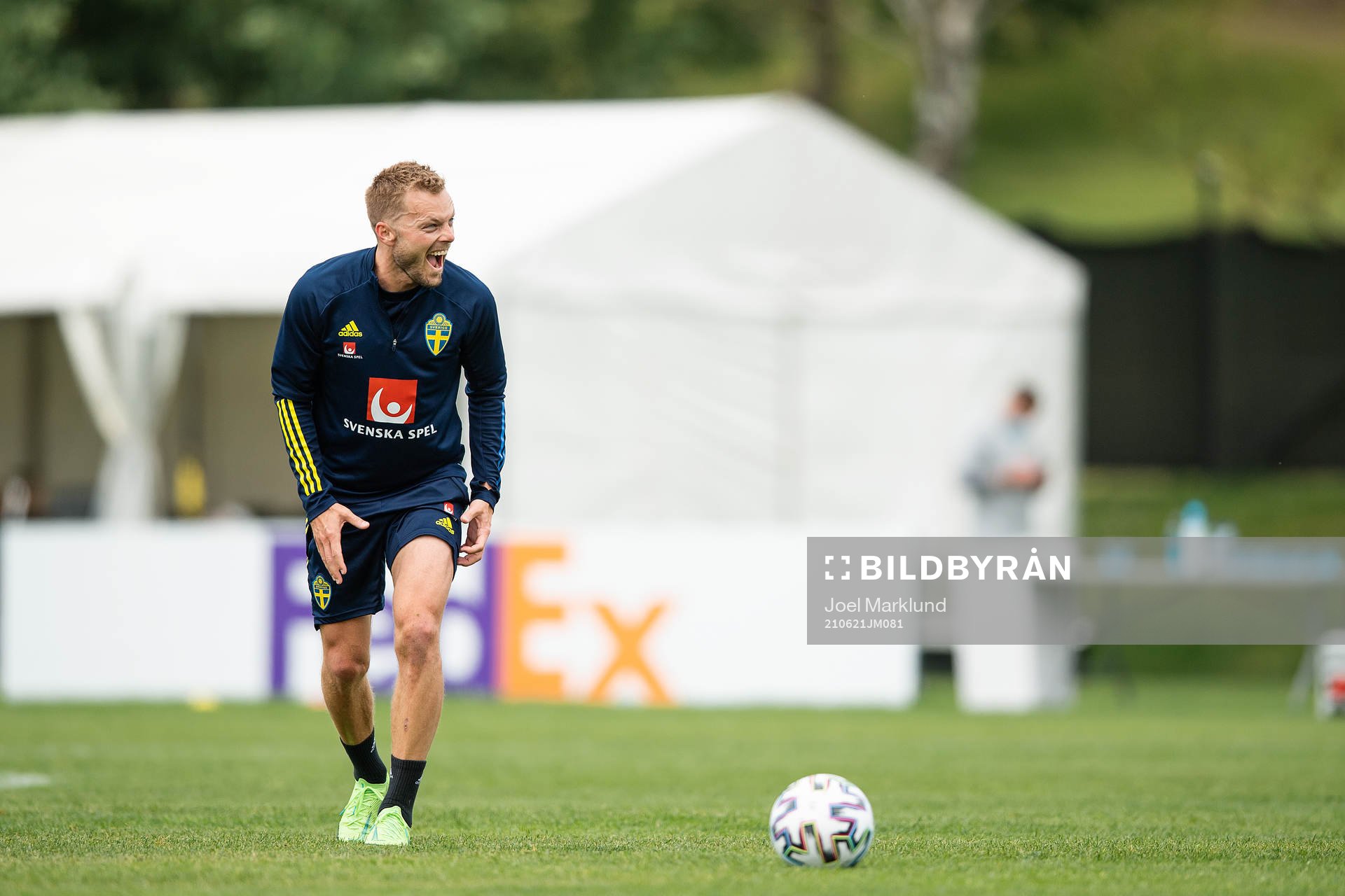 Sebastian Larsson of the Swedish national football team at