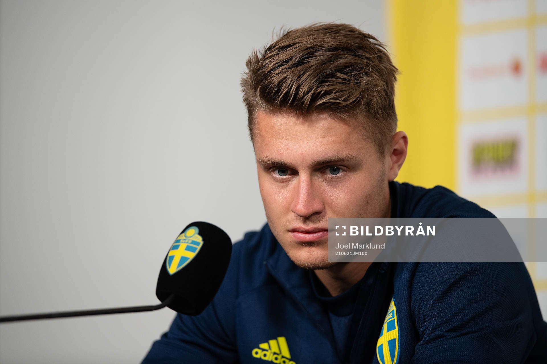 Mattias Svanberg of the Swedish national football team at a