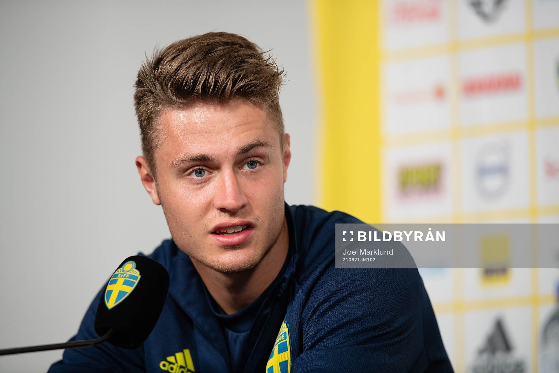 Mattias Svanberg of the Swedish national football team at a