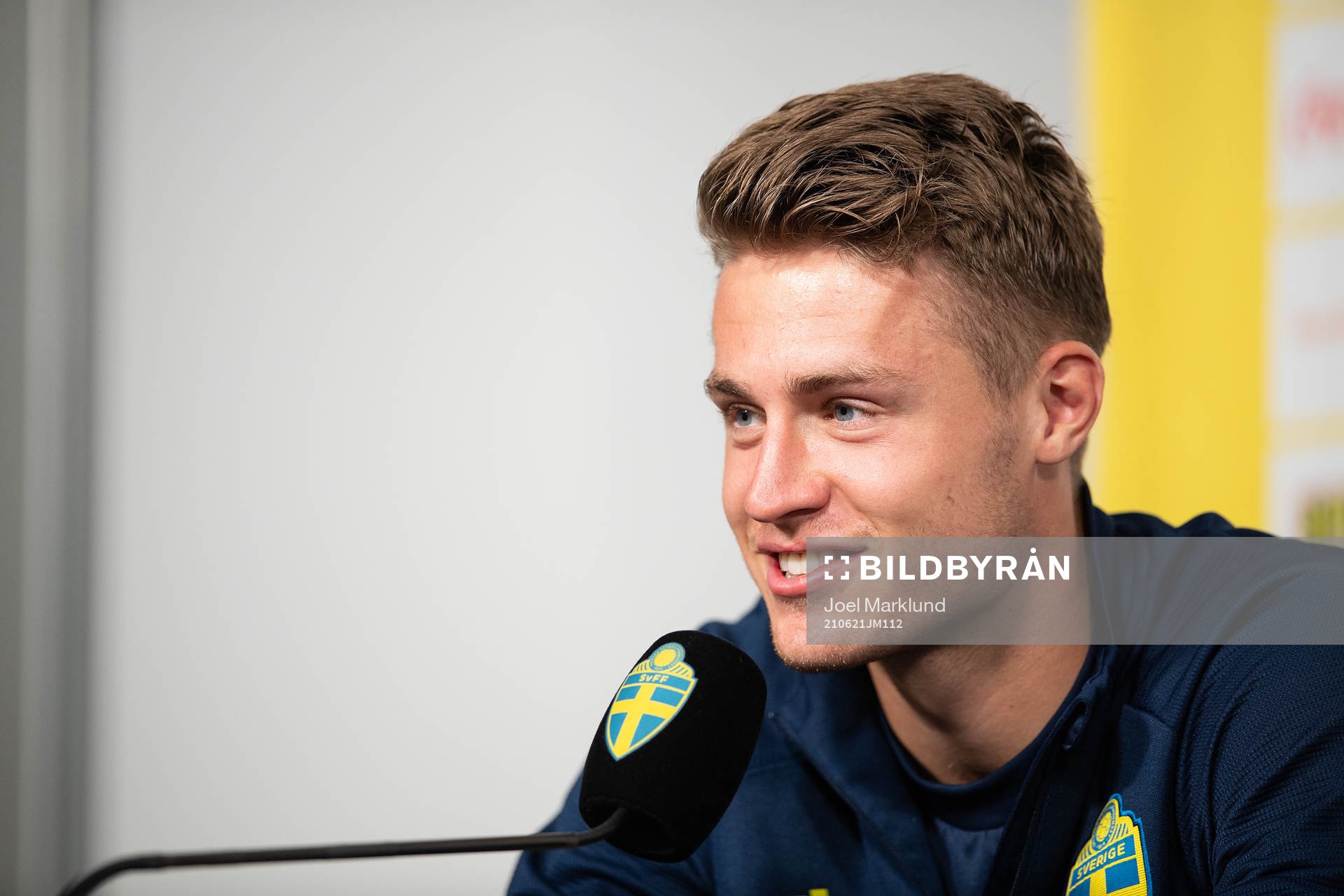 Mattias Svanberg of the Swedish national football team at a