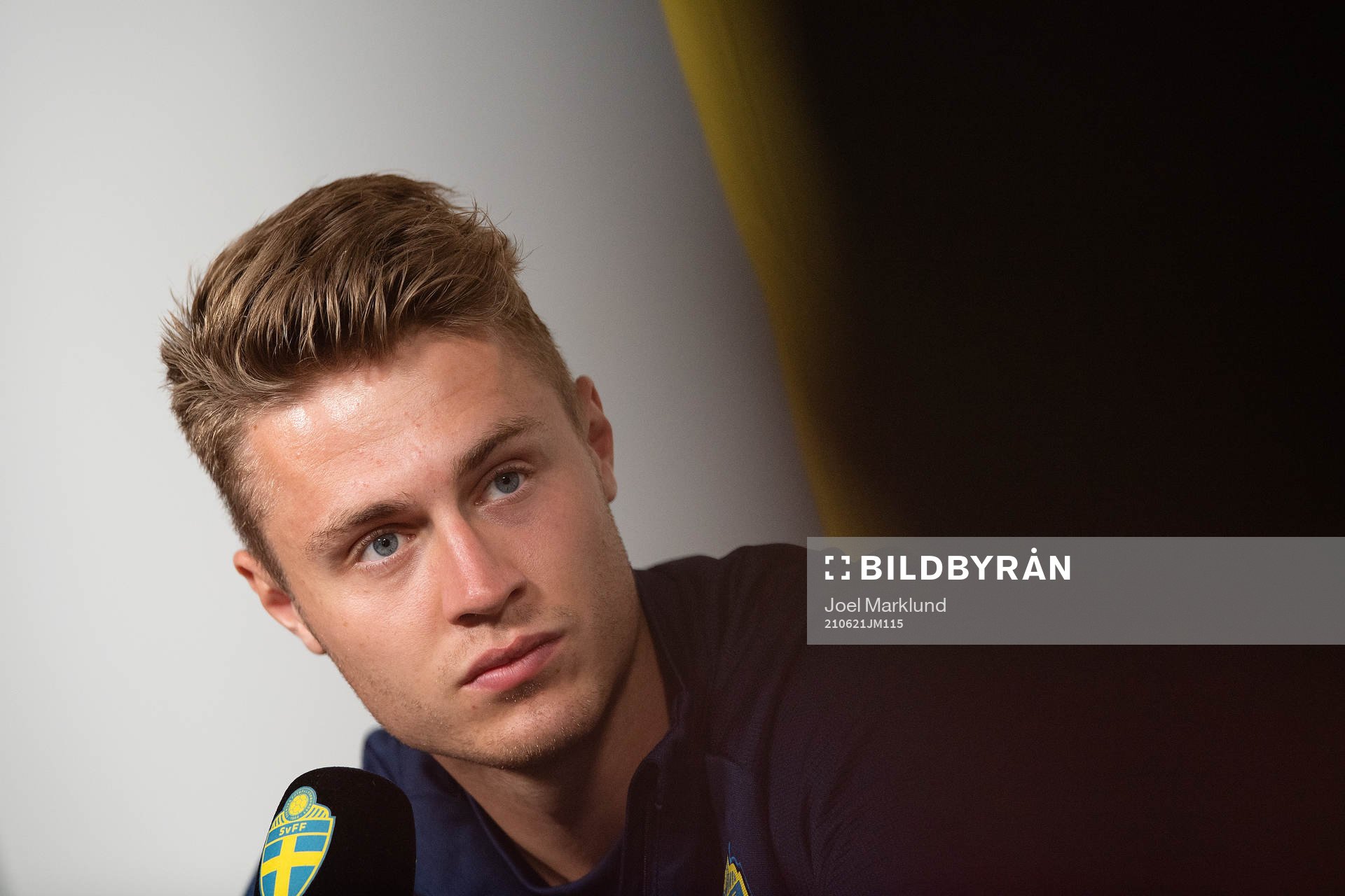 Mattias Svanberg of the Swedish national football team at a