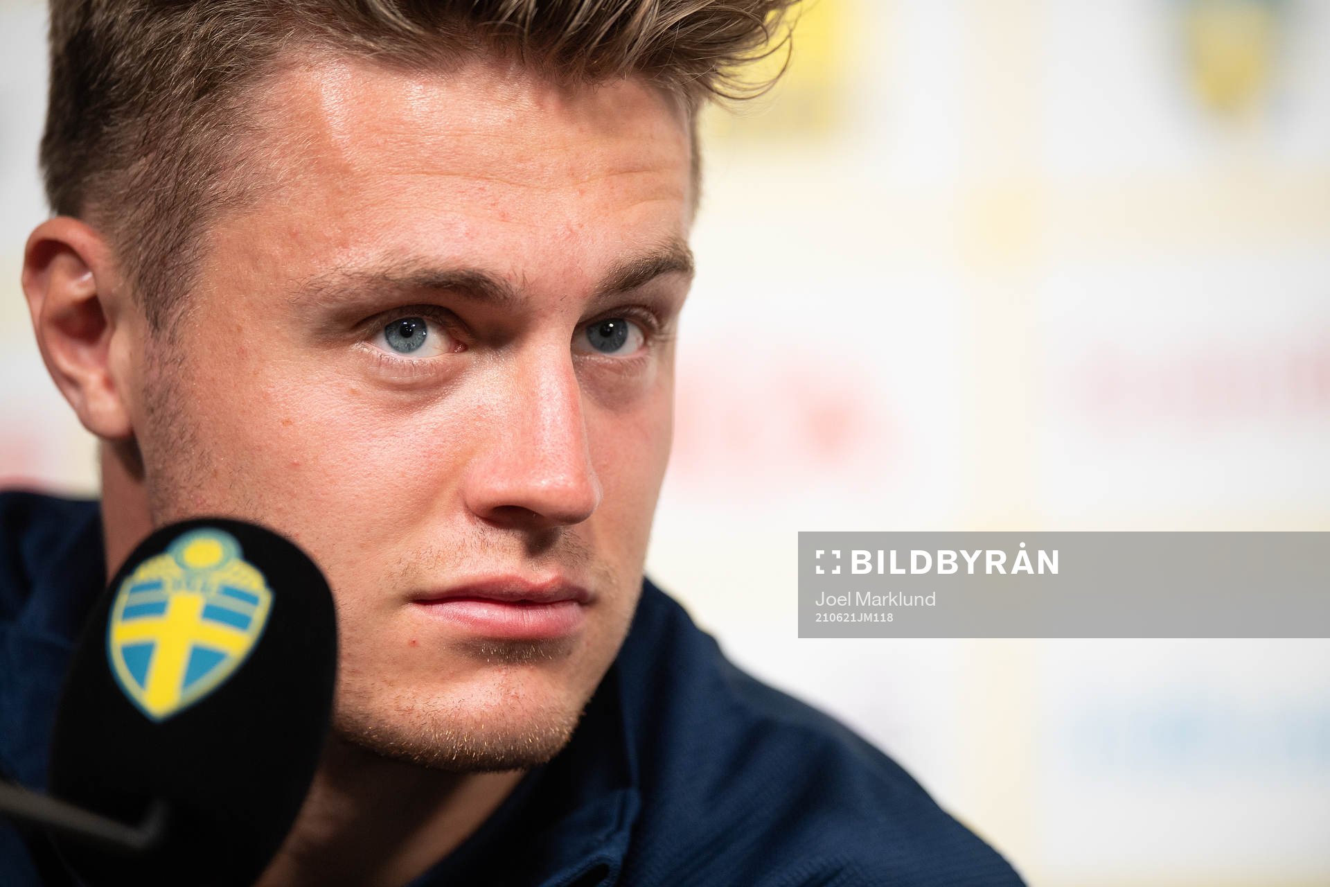 Mattias Svanberg of the Swedish national football team at a