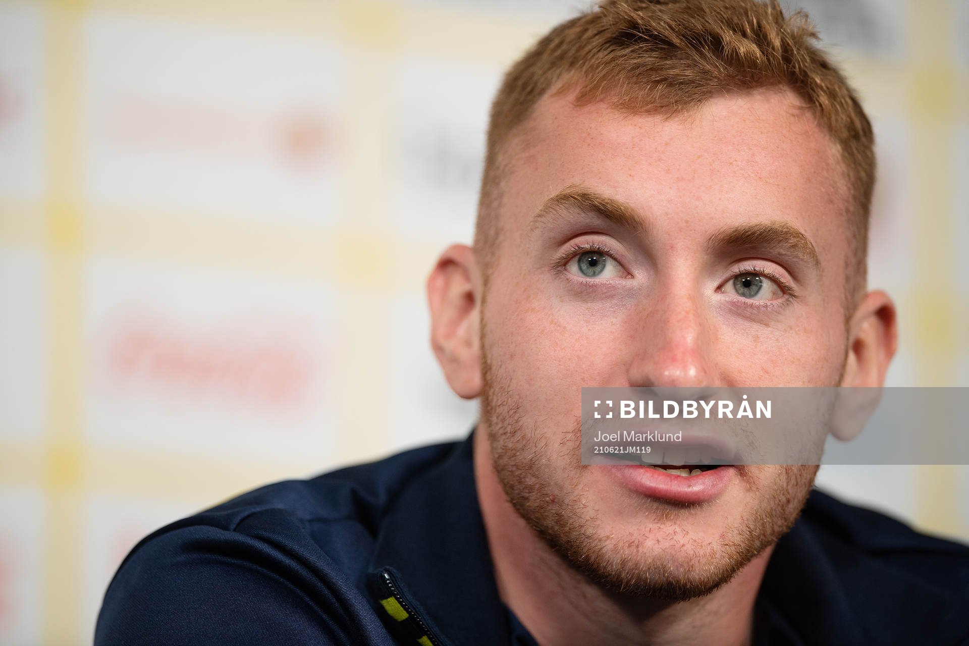 Dejan Kulusevski of the Swedish national football team at a