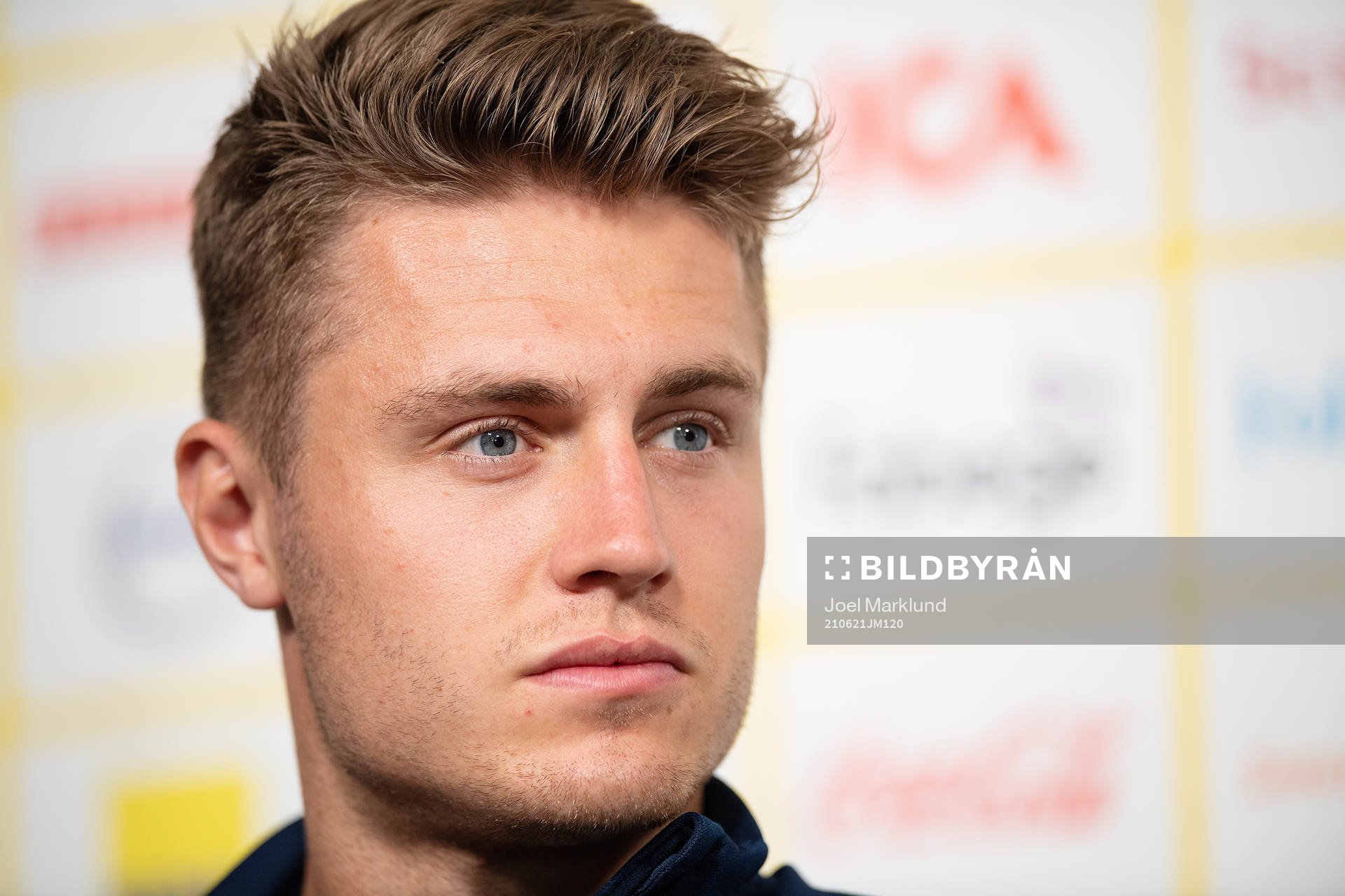 Mattias Svanberg of the Swedish national football team at a