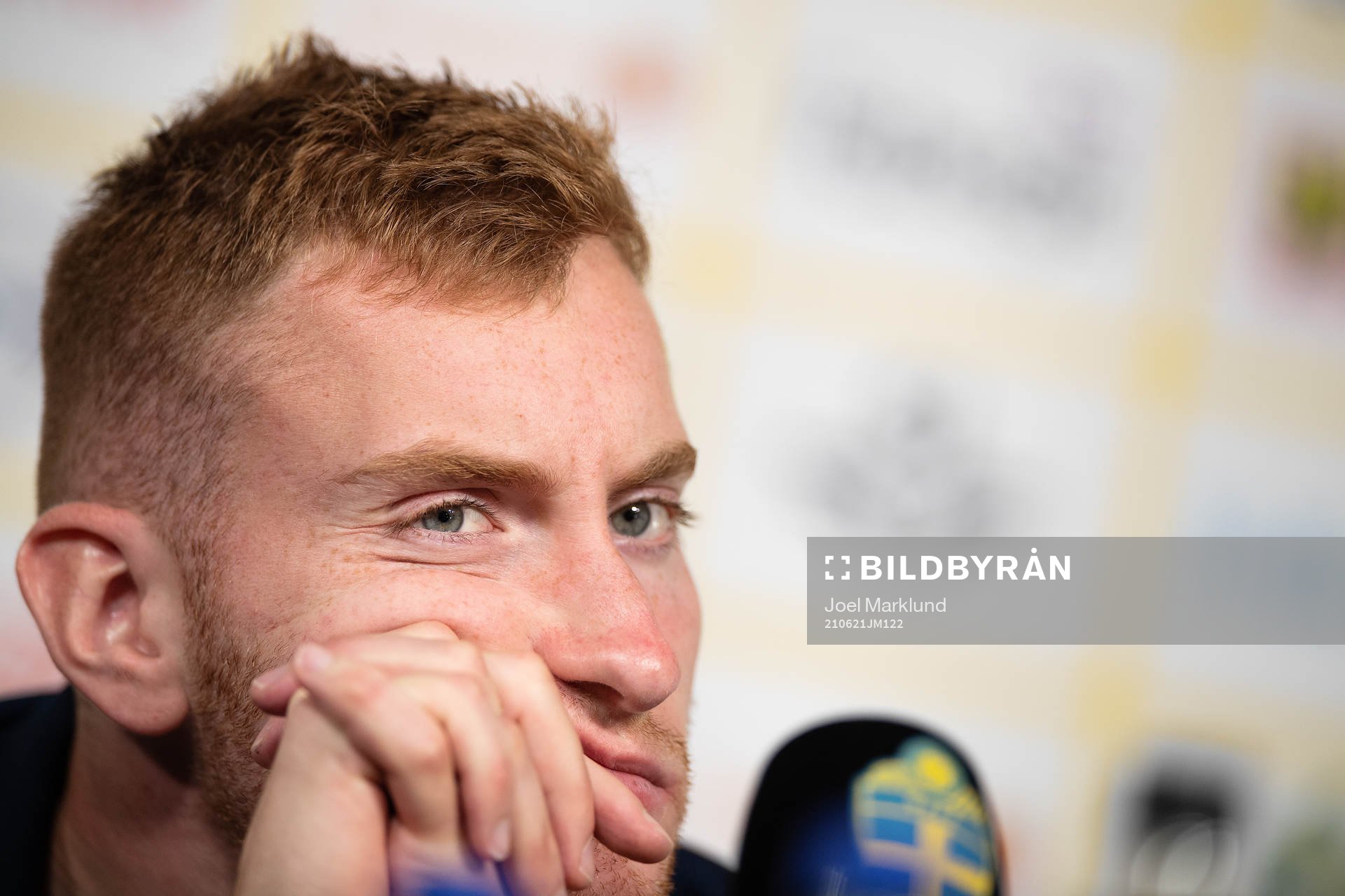Dejan Kulusevski of the Swedish national football team at a