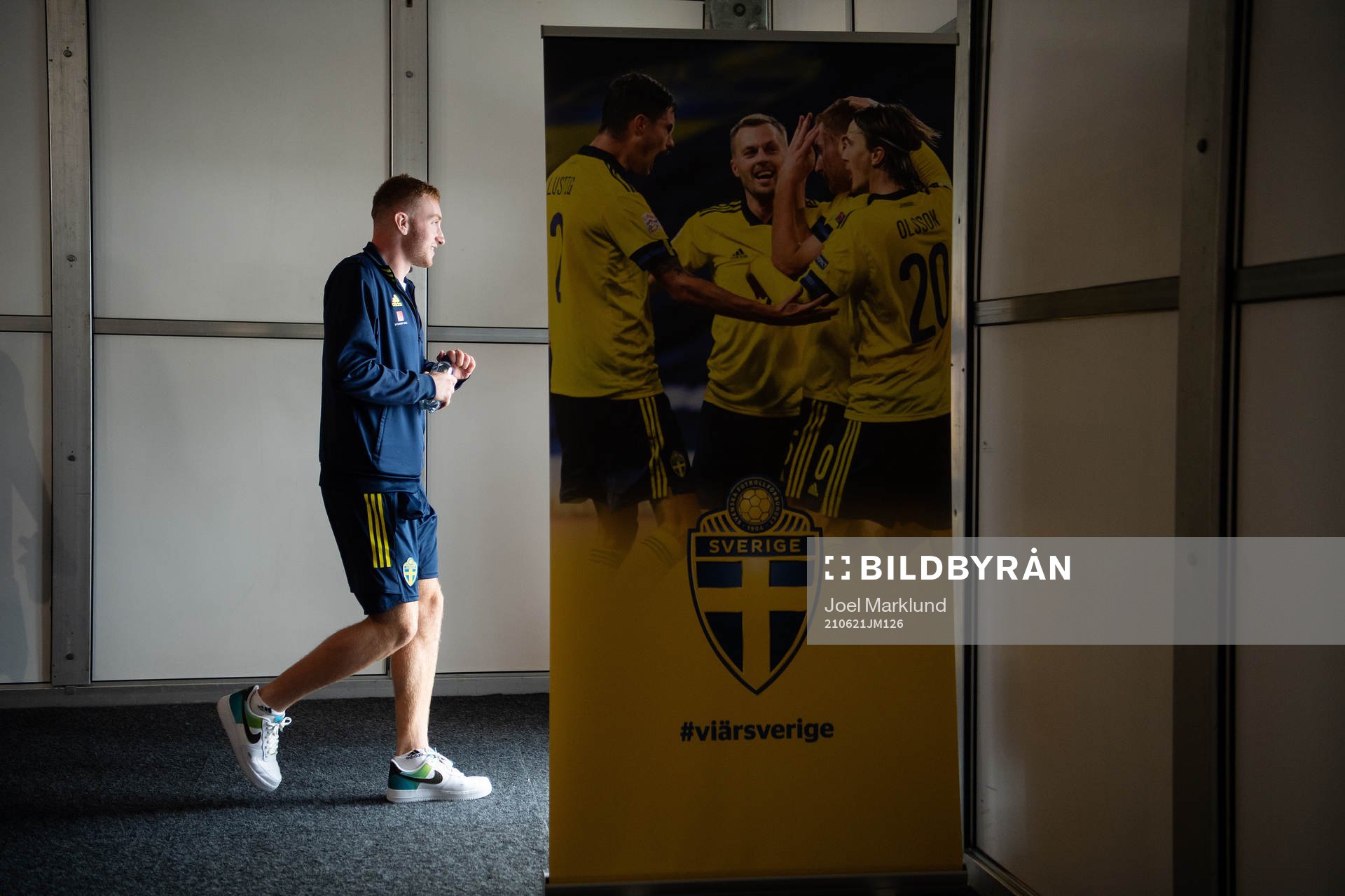 Dejan Kulusevski of the Swedish national football team at a
