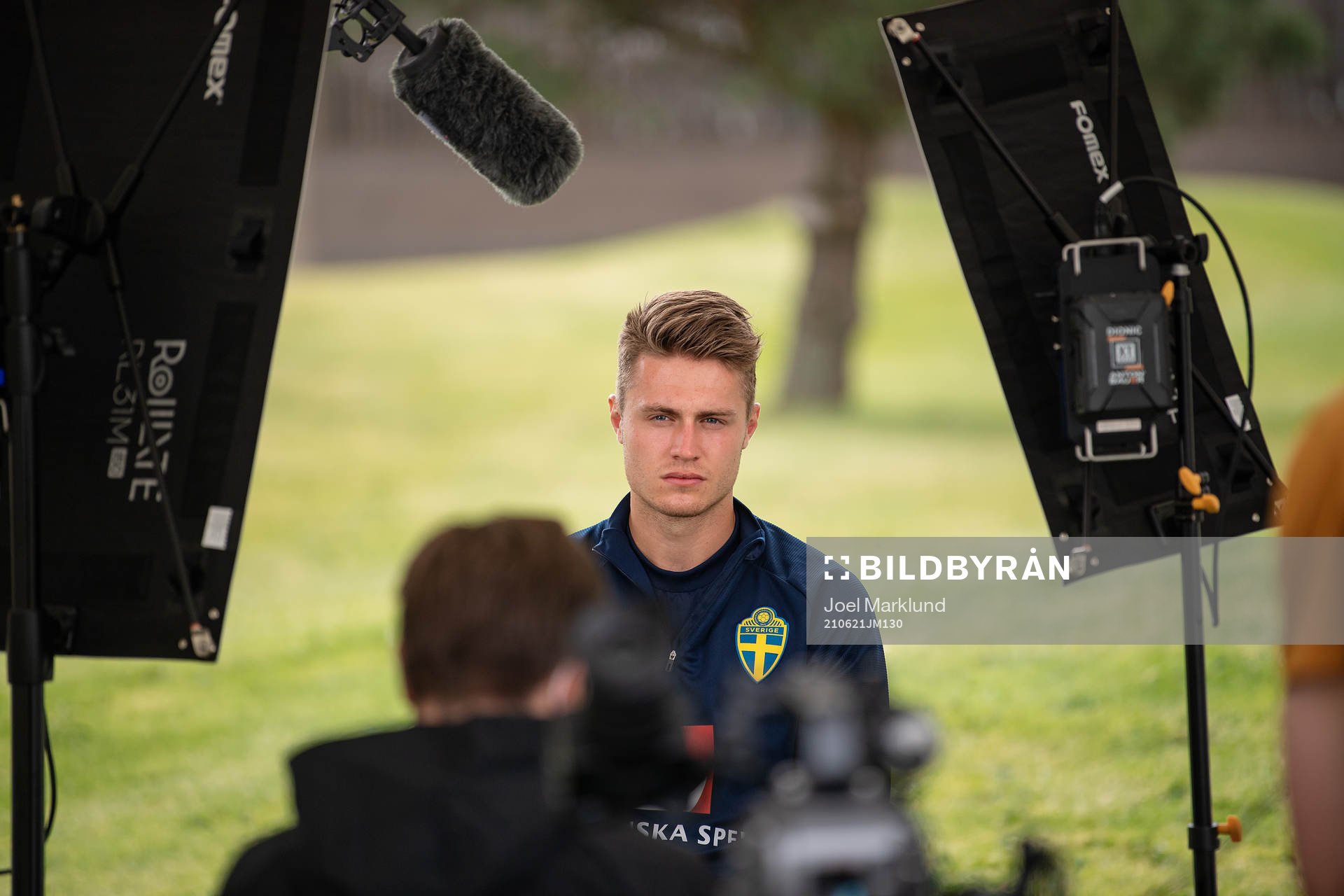 Mattias Svanberg of the Swedish national football team at a