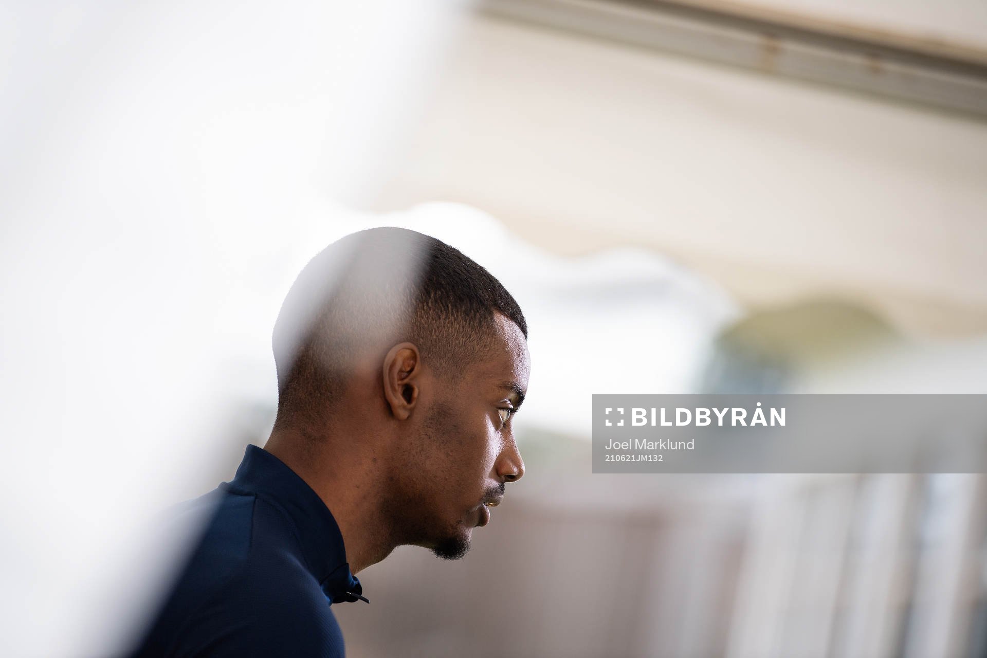 Alexander Isak of the Swedish national football team at a