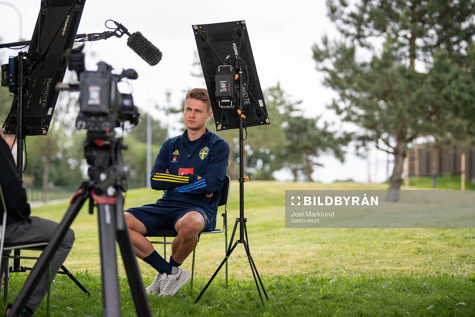 Mattias Svanberg of the Swedish national football team at a