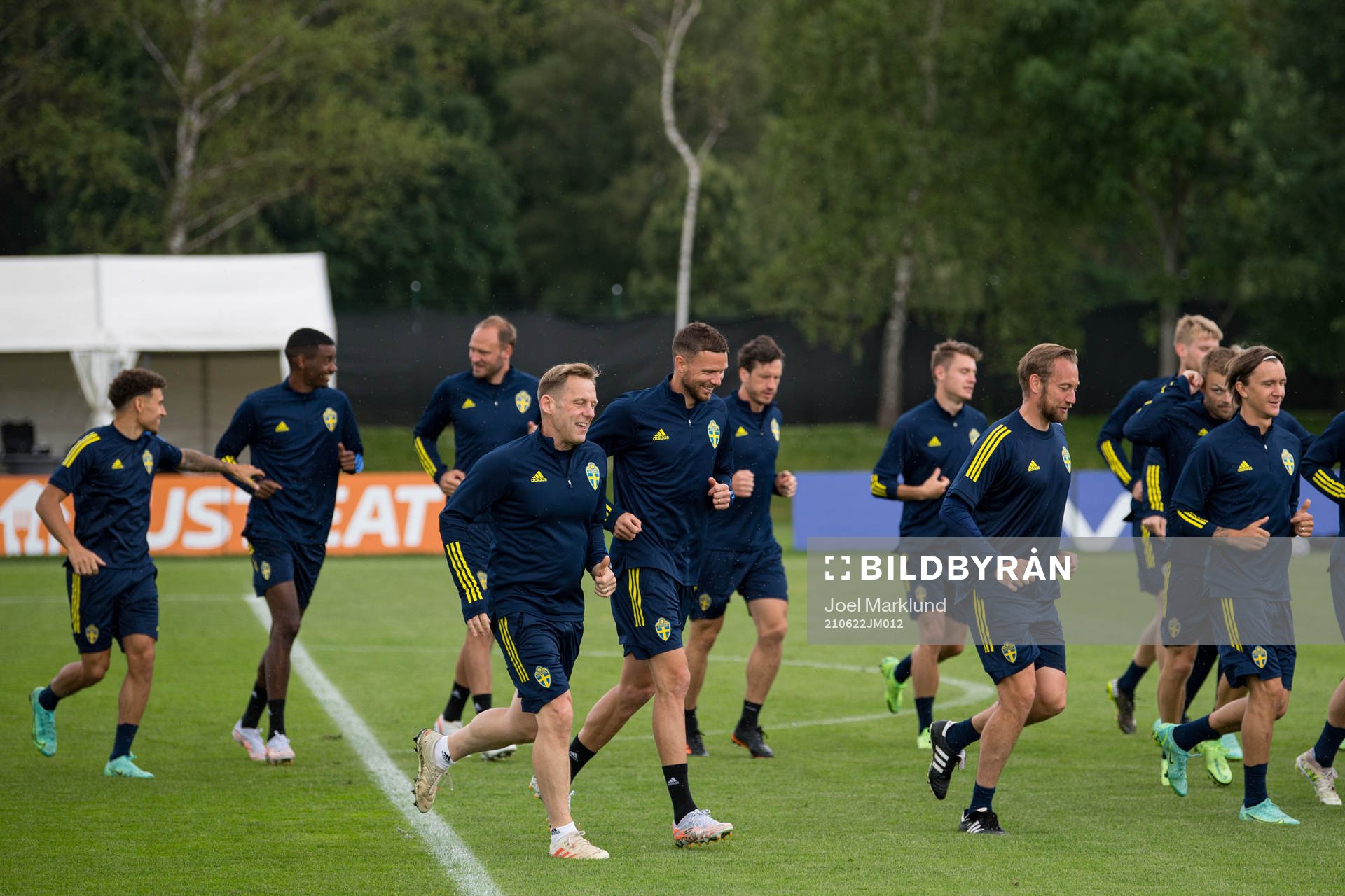 Marcus Berg of the Swedish national football team at a
