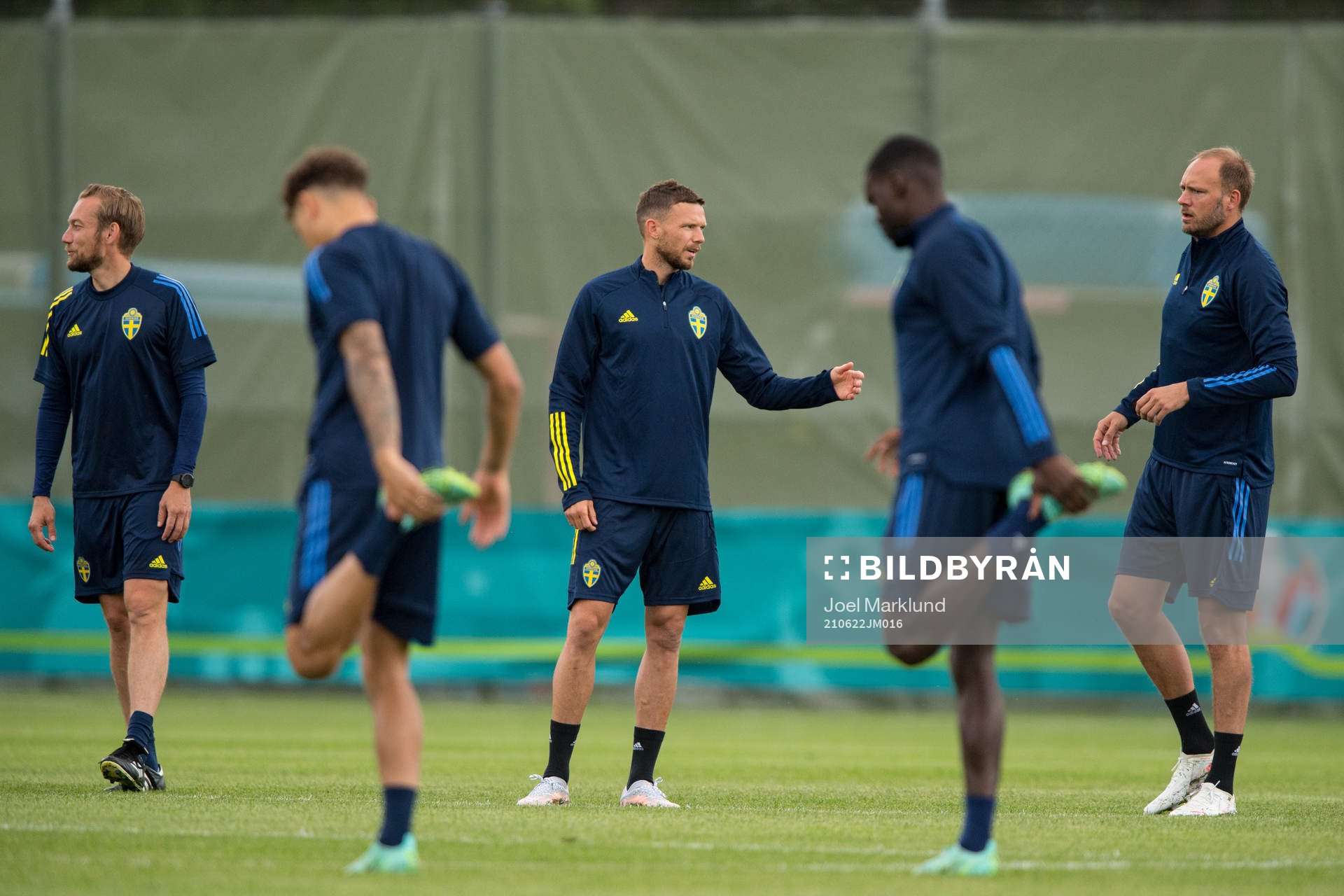 Marcus Berg of the Swedish national football team at a