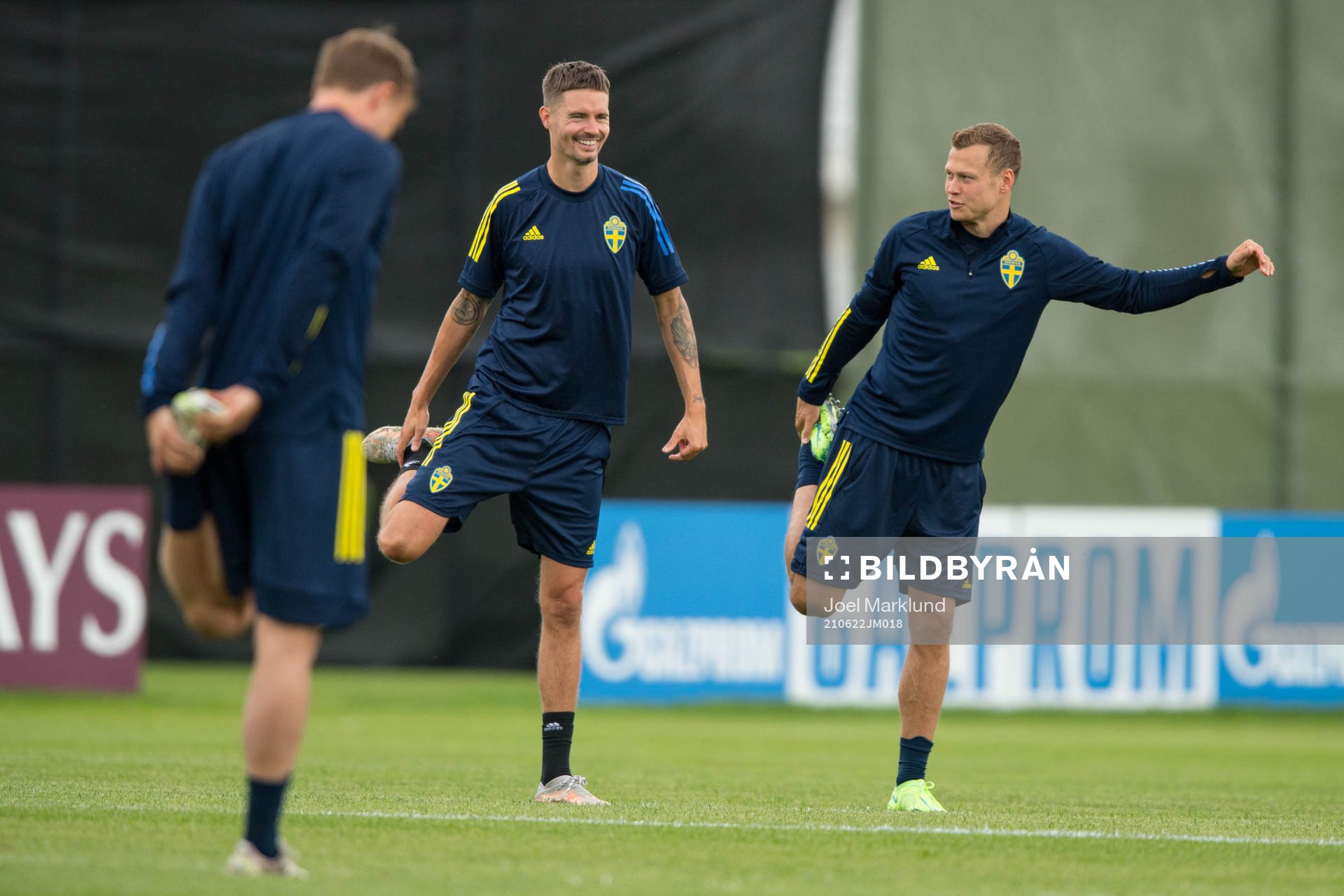 Mikael Lustig and Viktor Claesson of the Swedish national